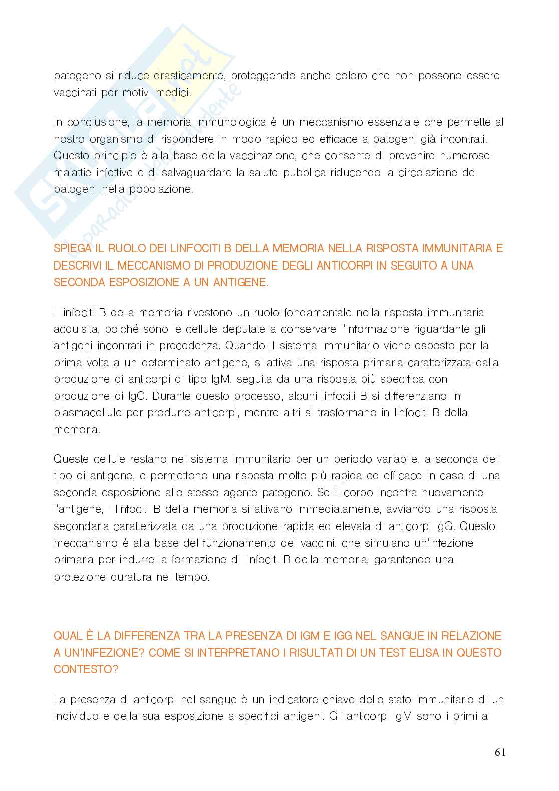 Domande e risposte Tossicologia Pag. 61