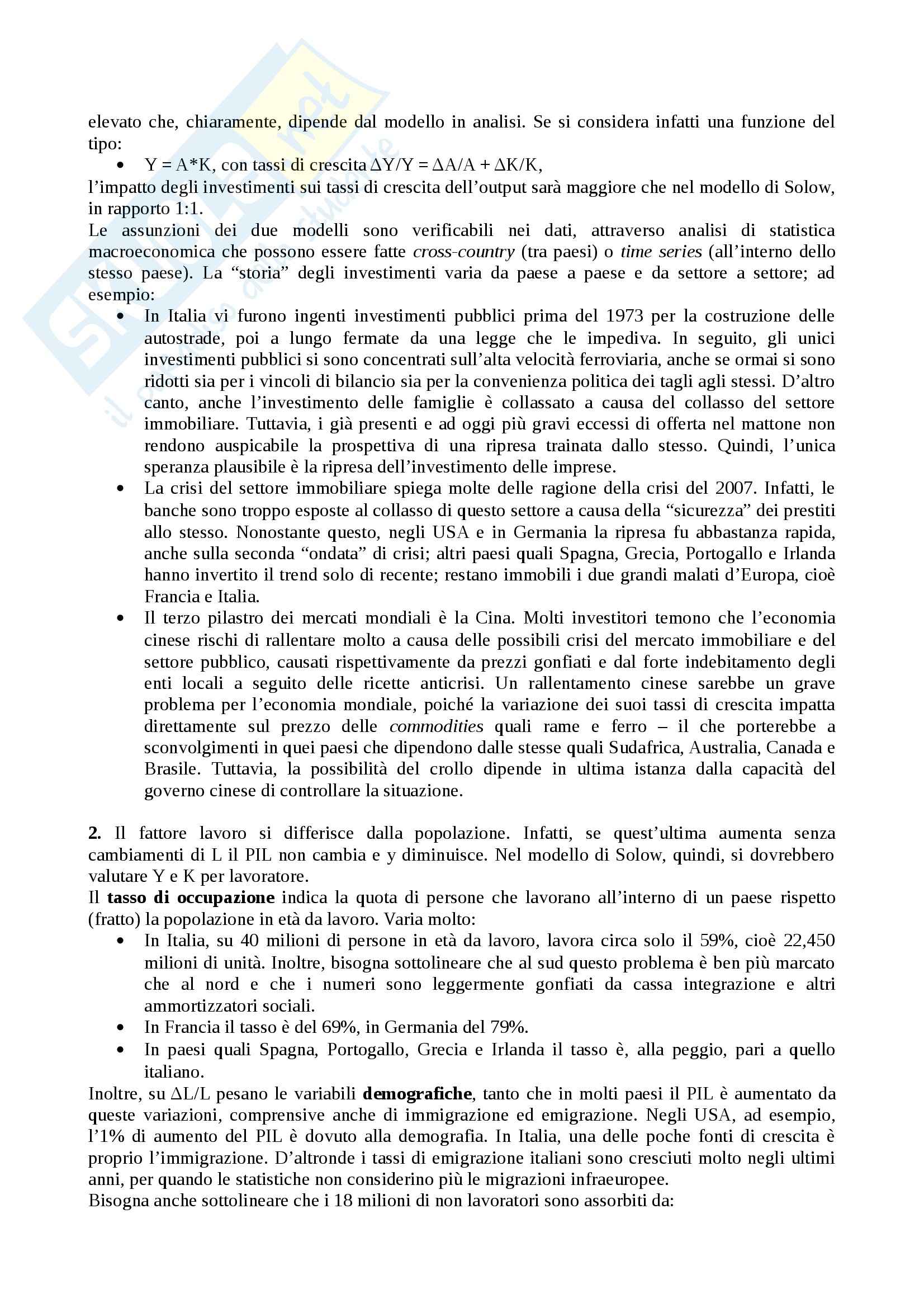 Macroeconomia, Economia politica Pag. 11