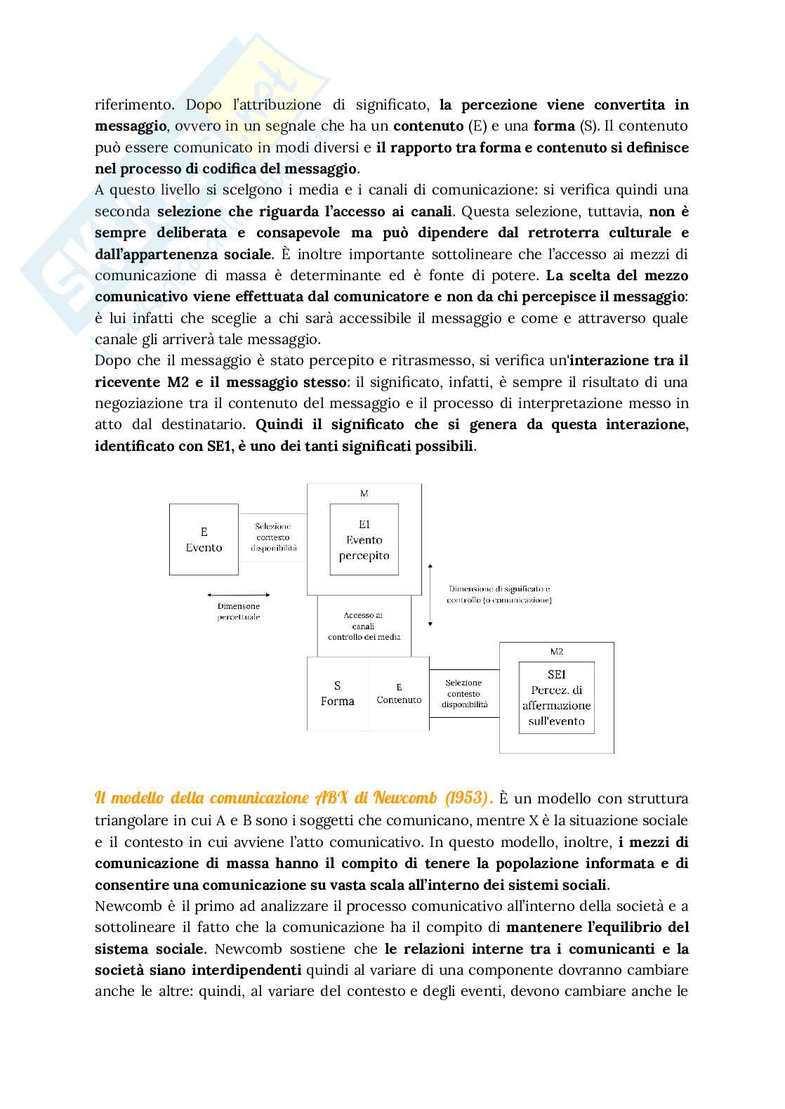 Riassunto esame Teoria e tecniche delle comunicazioni di massa, Prof. Morreale Domenico, libro consigliato Communico/Le teorie delle comunicazioni di massa e la sfida digitale, Mario Ricciardi/Giovanni Boccia Artieri e Sara Bentivegna Pag. 6