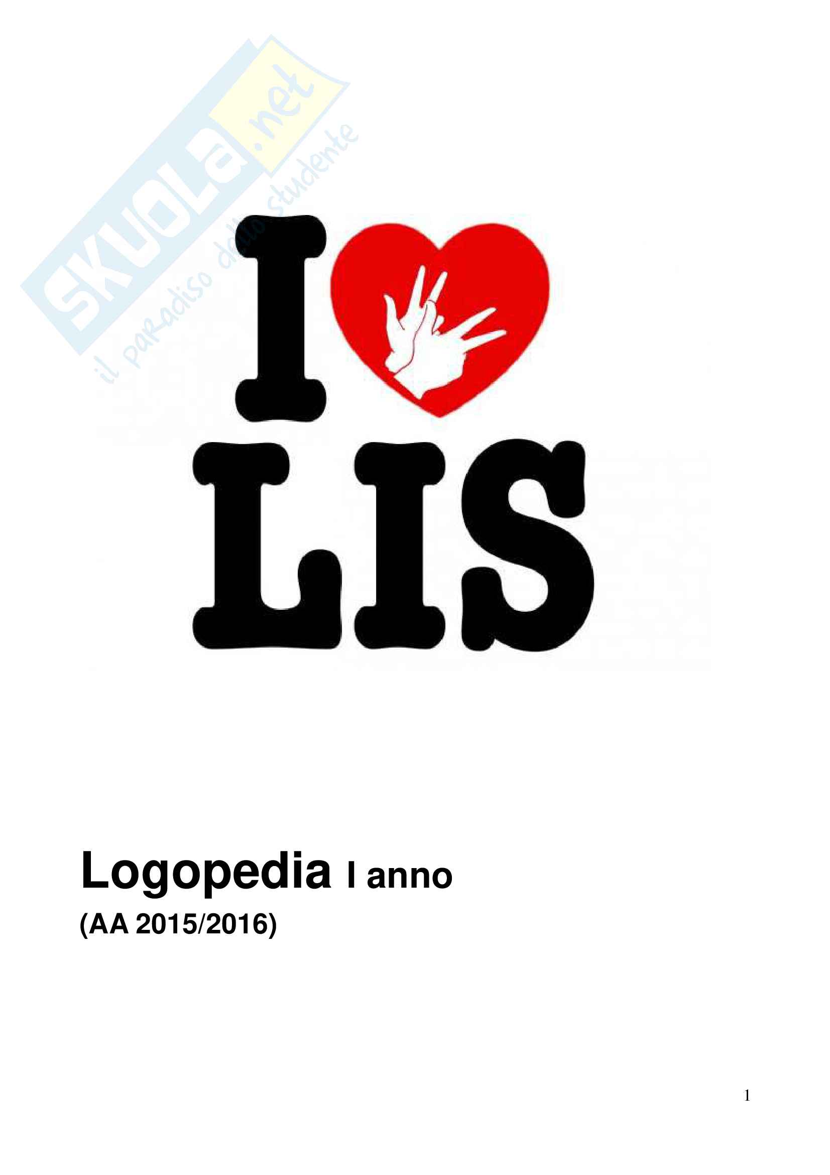 Tesina lingua LIS Pag. 1