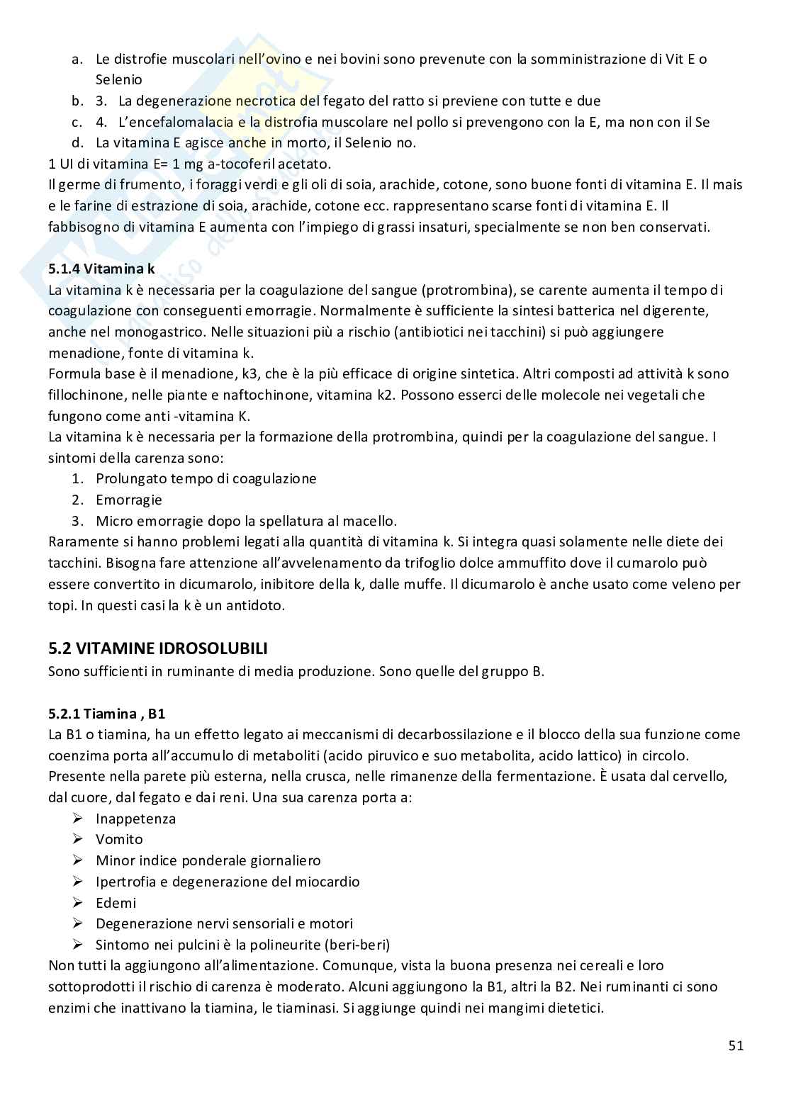 Nutrizione ed alimentazione animale Pag. 51