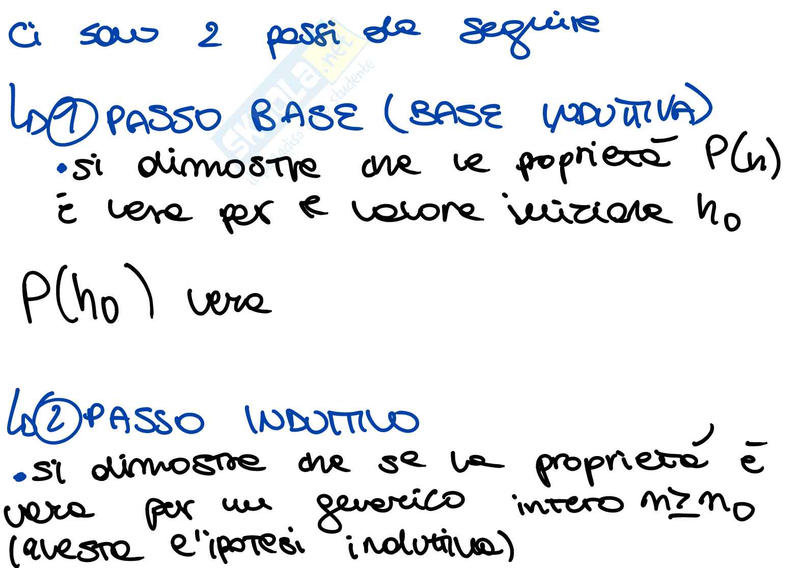 Principio di induzione e successioni  Pag. 2