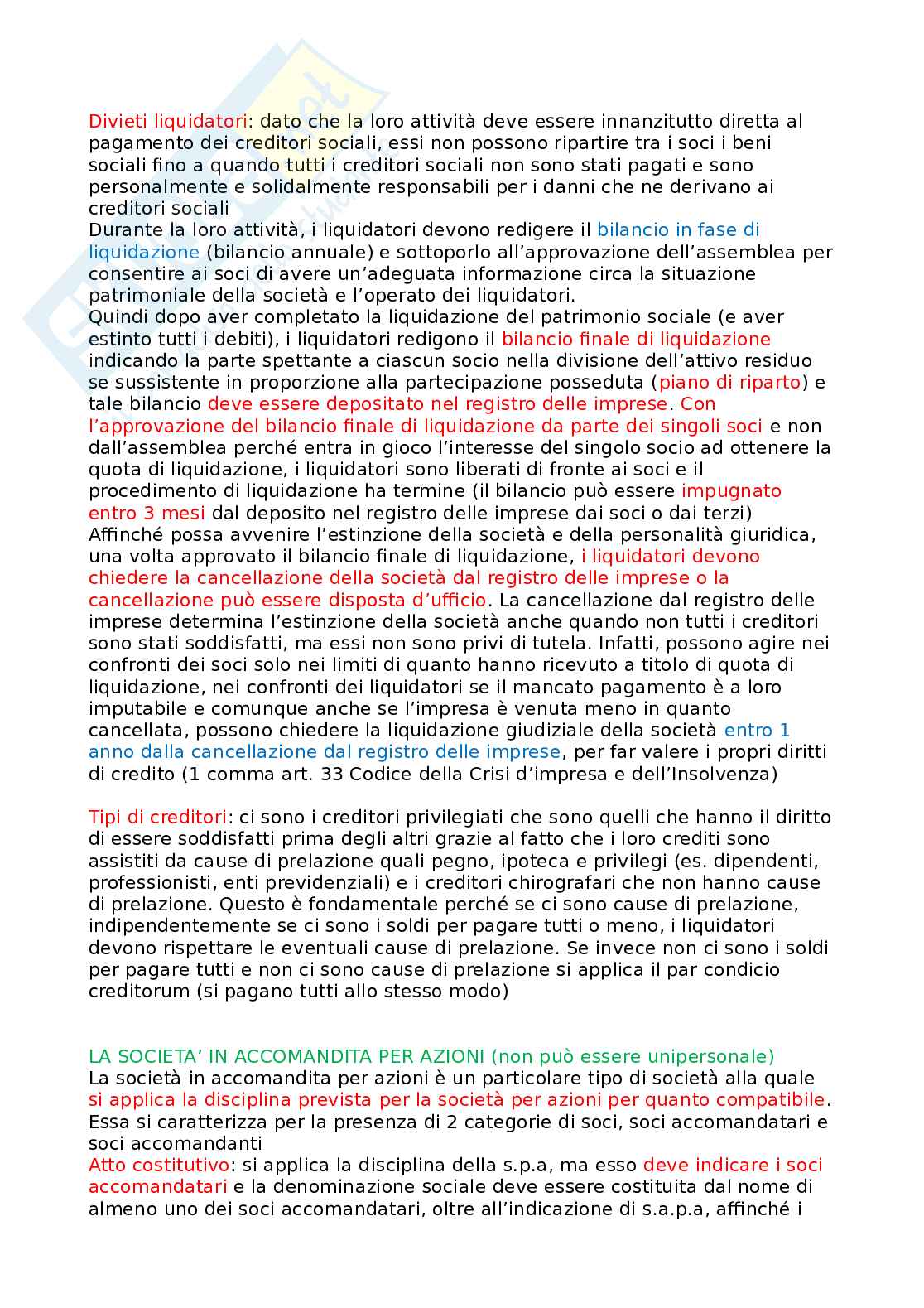Appunti Diritto commerciale Pag. 91