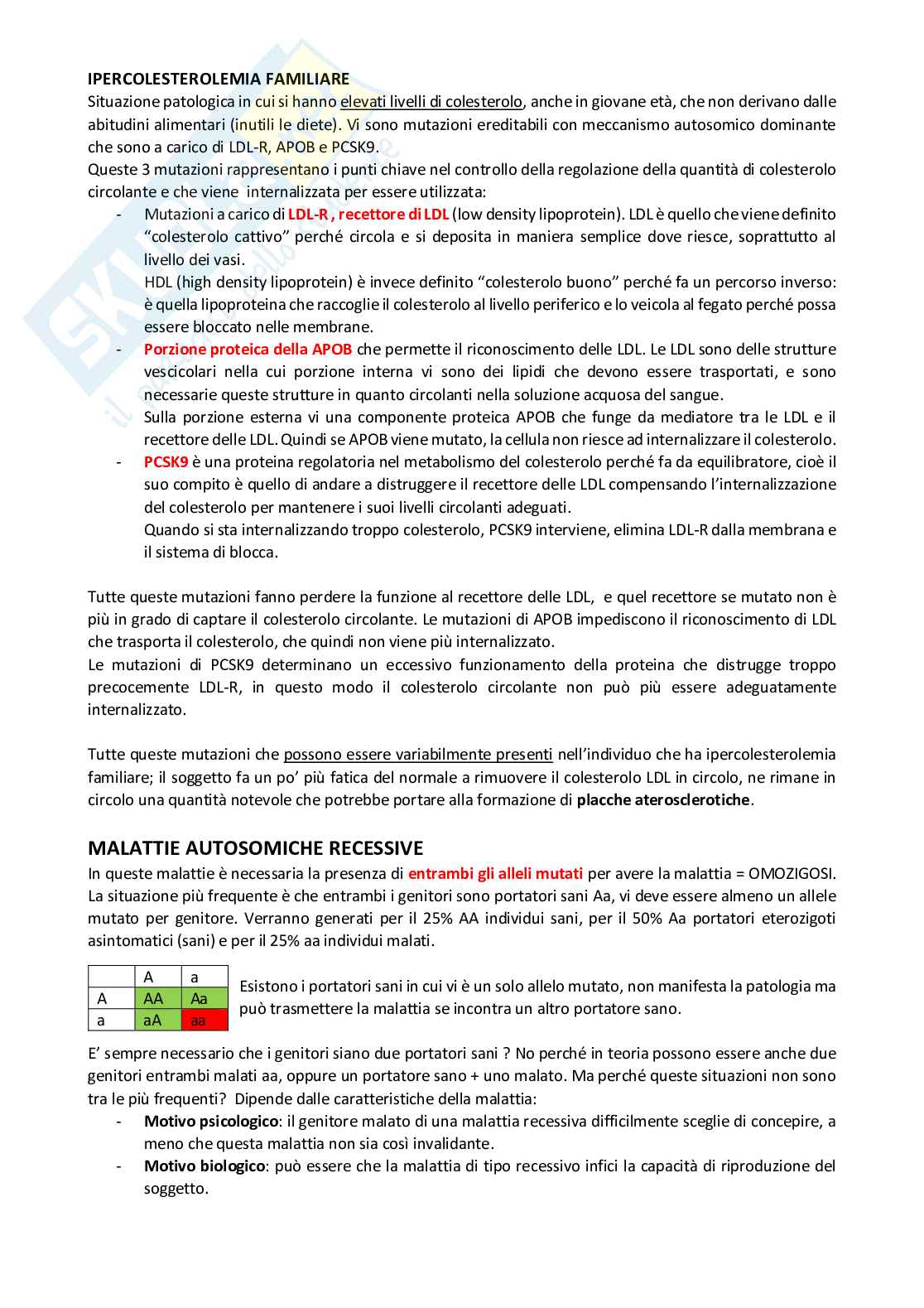 Patologie genetiche e patologia prenatale  Pag. 11