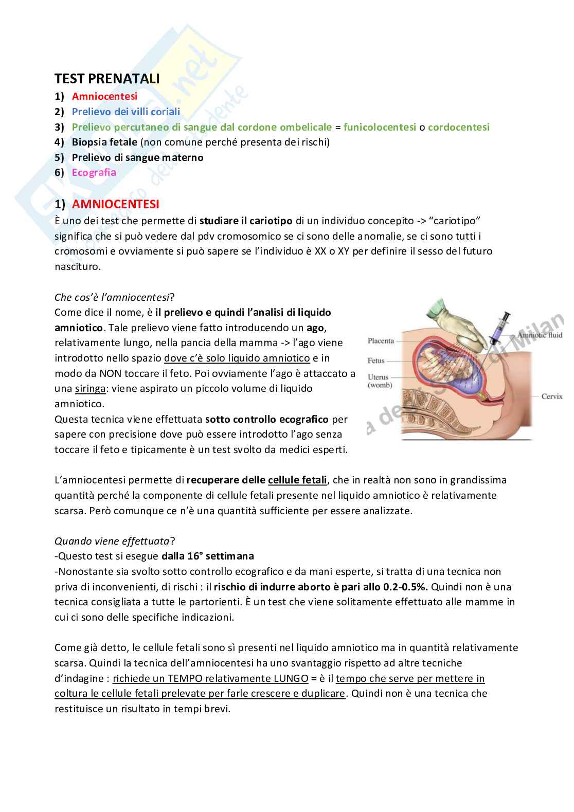 Patologie genetiche e patologia prenatale  Pag. 36