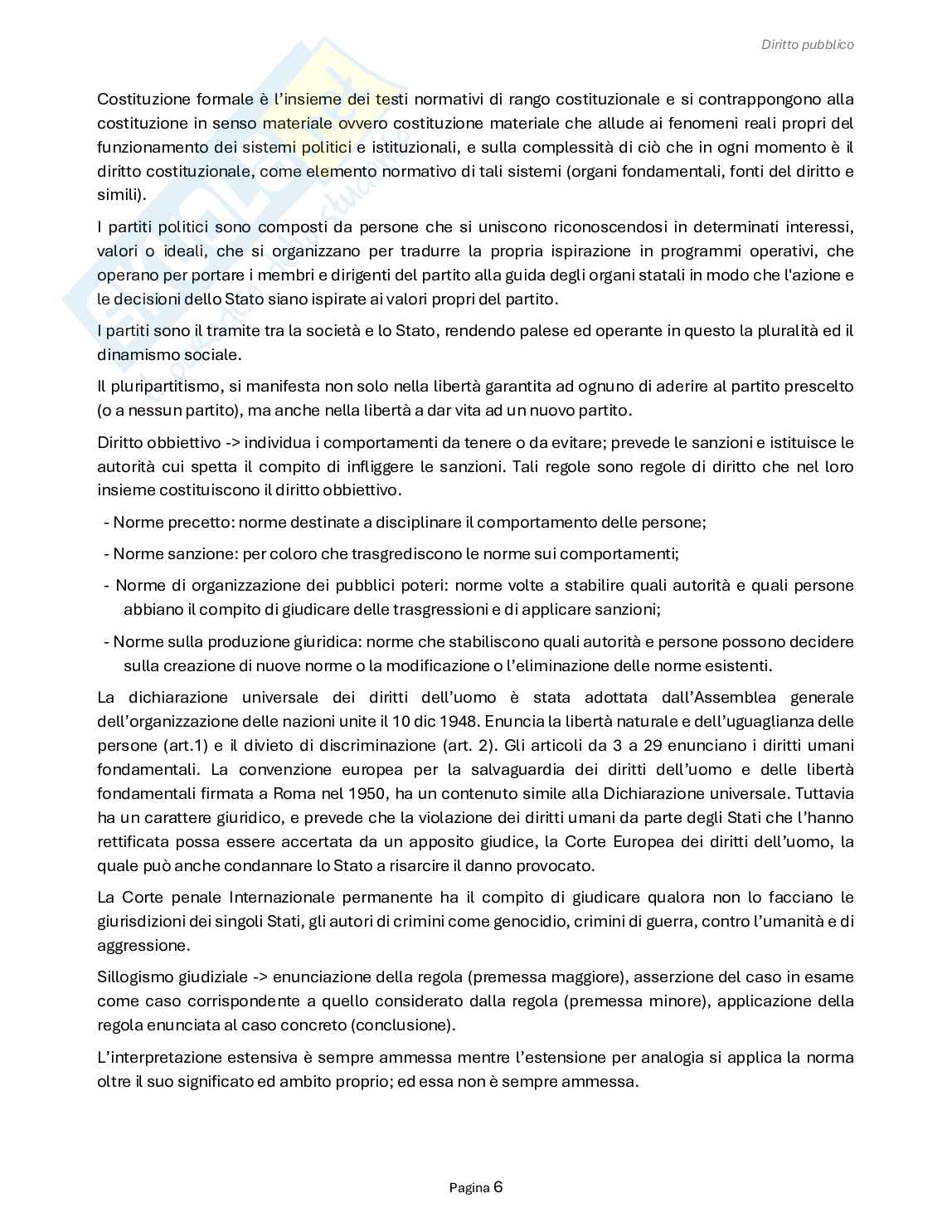 Riassunto esame Diritto pubblico, Prof. Carnaghi Andrea, libro consigliato Lineamenti di diritto pubblico, Falcon Pag. 6