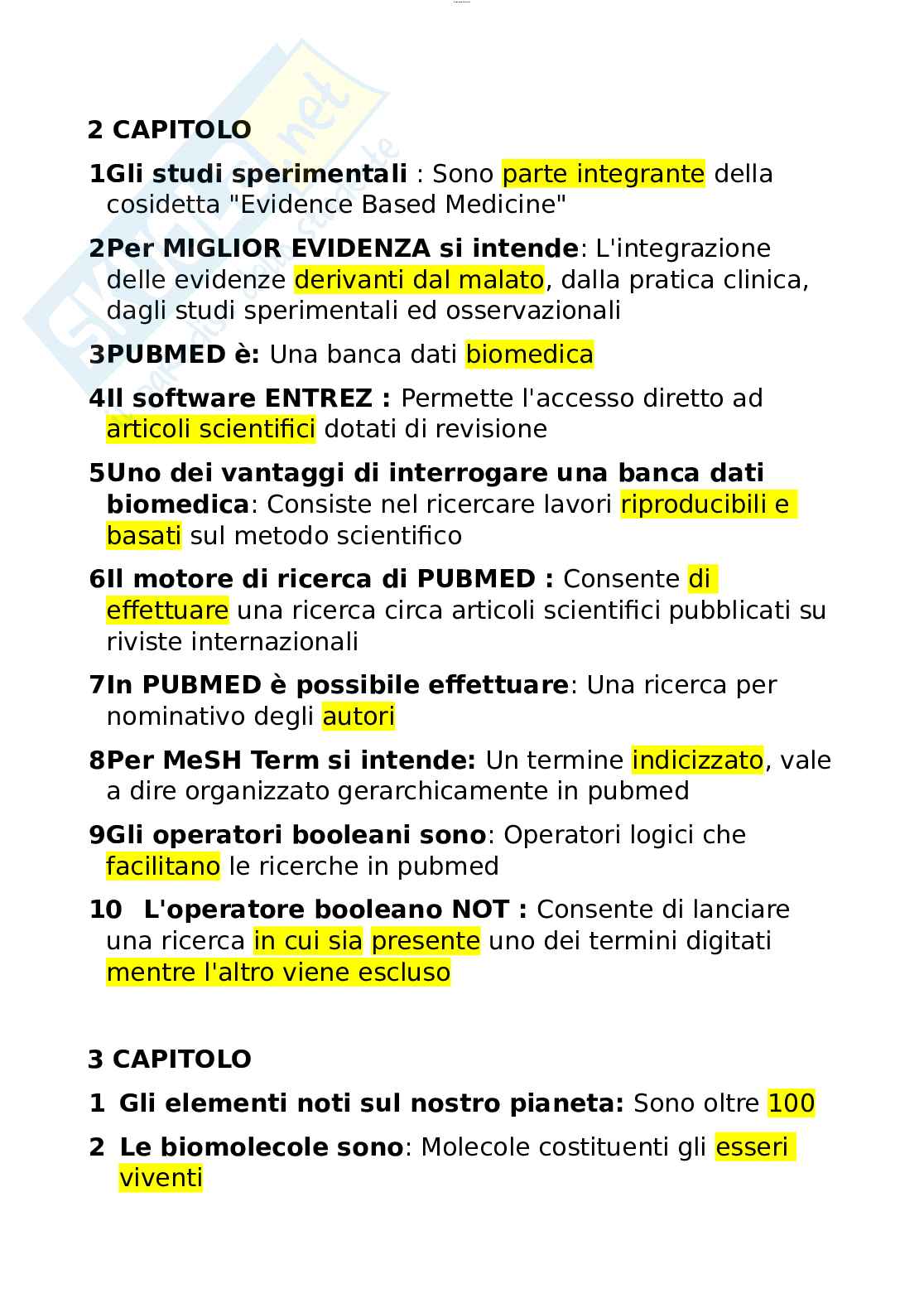 Paniere esame Fisiologia applicata allo sport Pag. 2