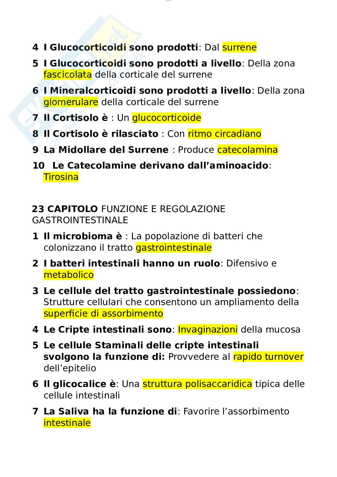 Paniere esame Fisiologia applicata allo sport Pag. 26