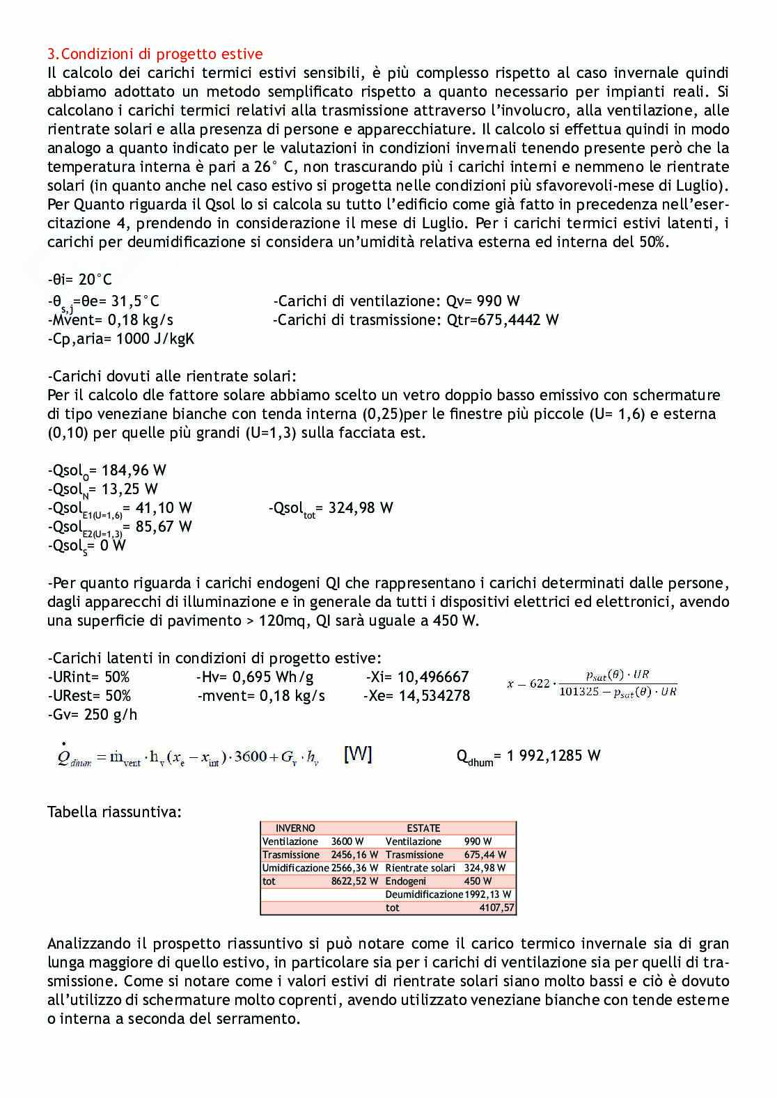 Esercitazione fisica tecnica ed impianti Pag. 31