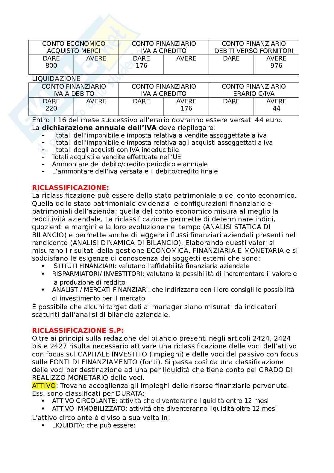 Appunti di economia aziendale Pag. 31