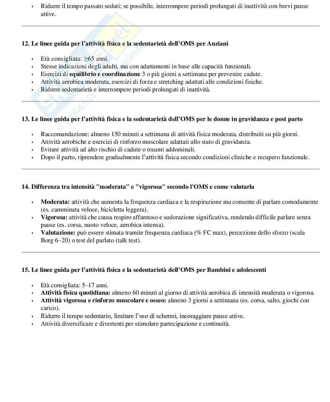 Risposte chiuse e aperte Attività motorie preventive e adattive aggiornate 2026 Pag. 26