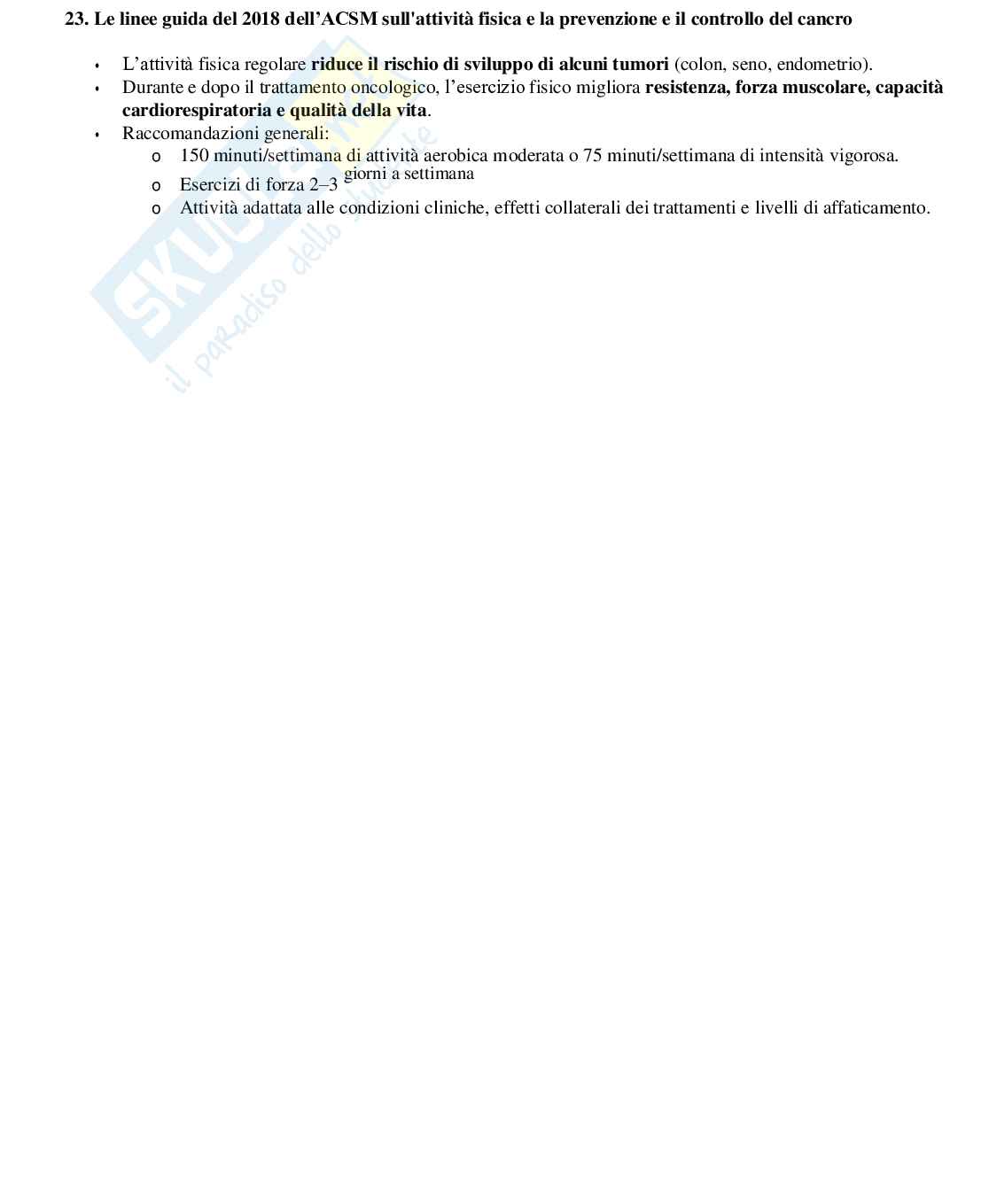 Risposte chiuse e aperte Attività motorie preventive e adattive aggiornate 2026 Pag. 36