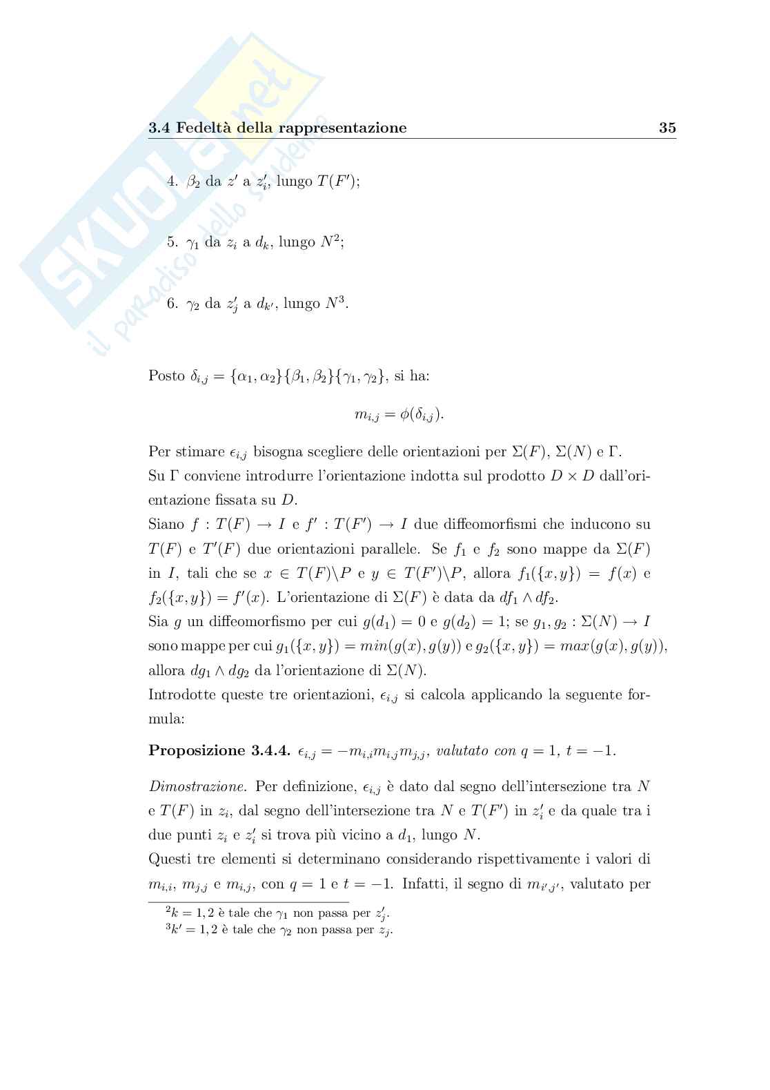 Gruppo delle trecce, sue rappresentazioni e invarianti dei nodi Pag. 36