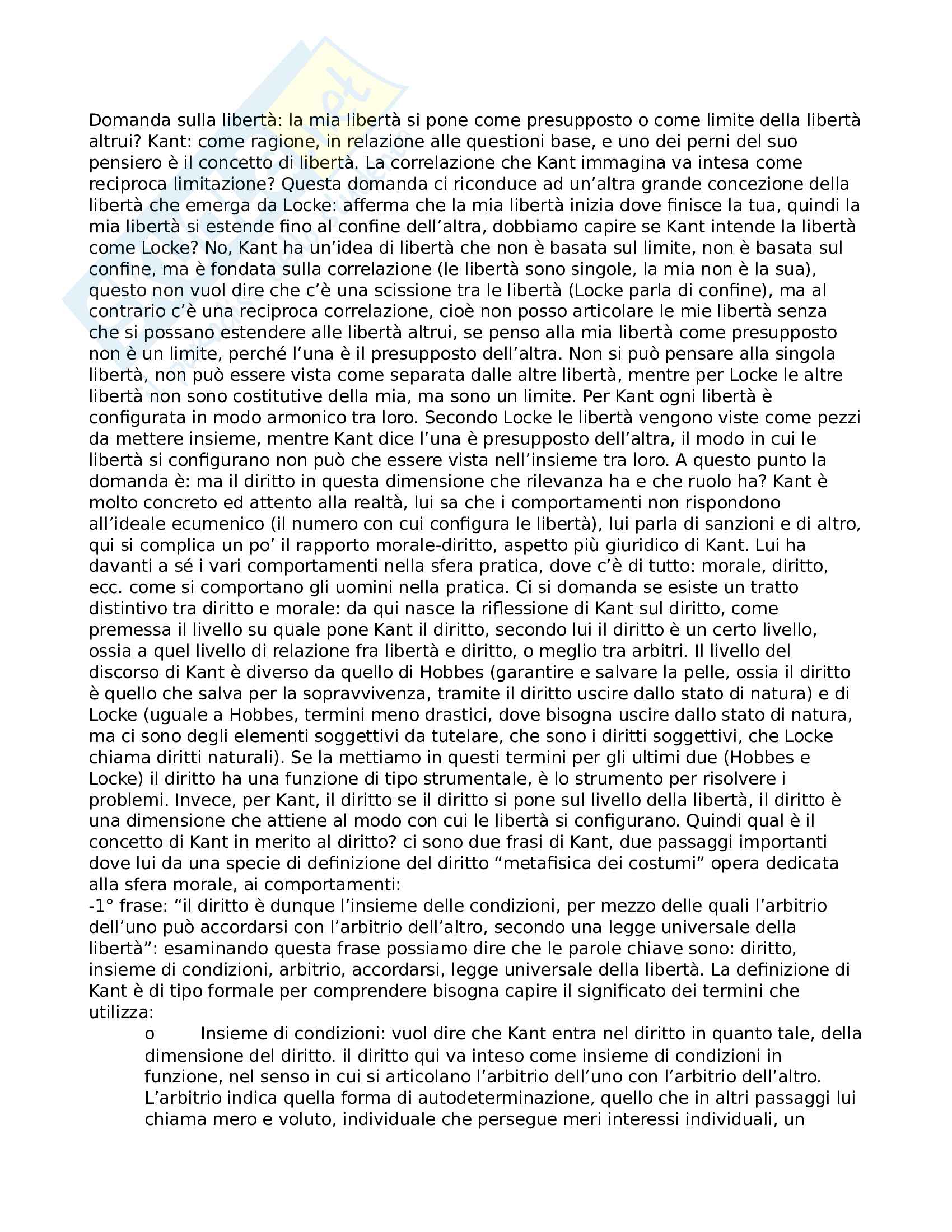 Riassunto esame filosofia del diritto, prof. Bombelli Pag. 11