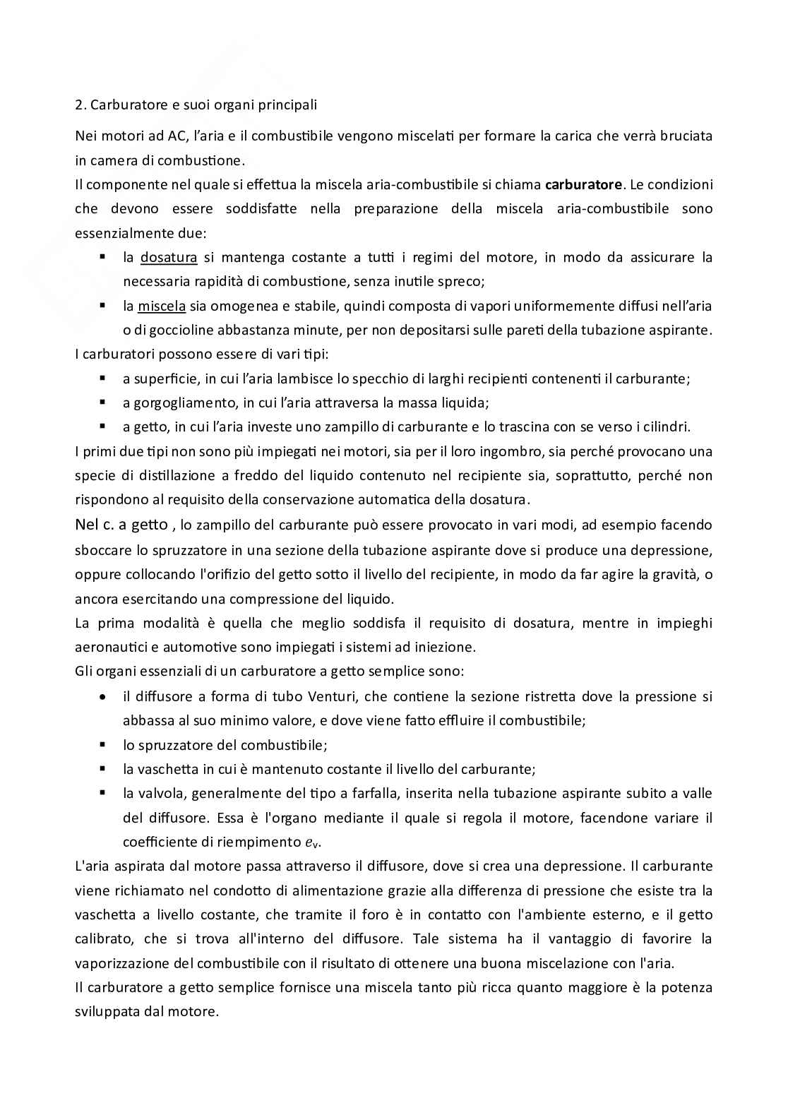 Appunti Motori a combustione interna Pag. 2