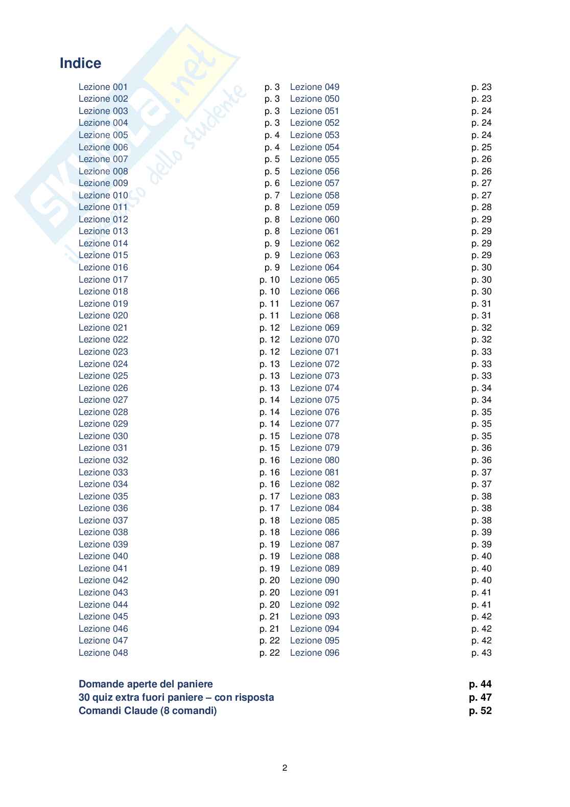 Paniere Fondamenti pedagogici per l'infanzia 0-3 anni, 2026  Pag. 2