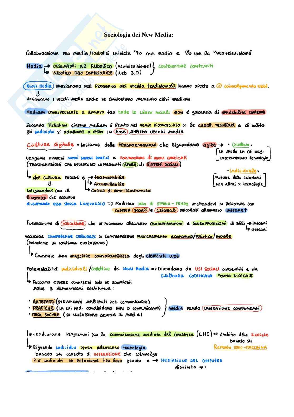 Appunti eame Sociologia dei media (Non frequentanti) Pag. 21