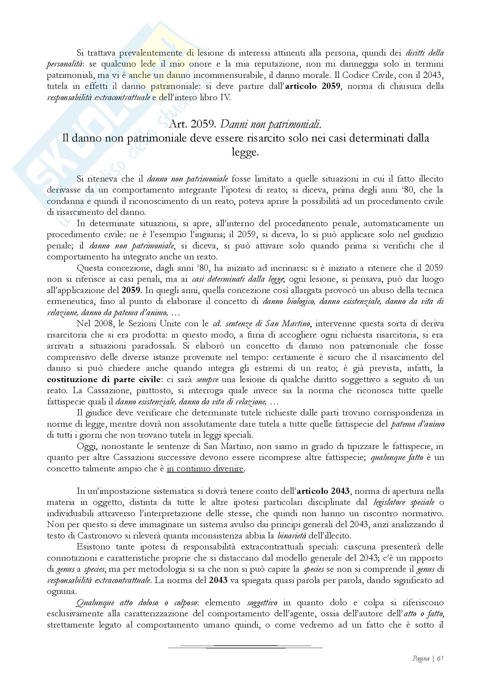 Istituzioni di diritto privato II - Appunti Prof. T. Pasquino Pag. 61