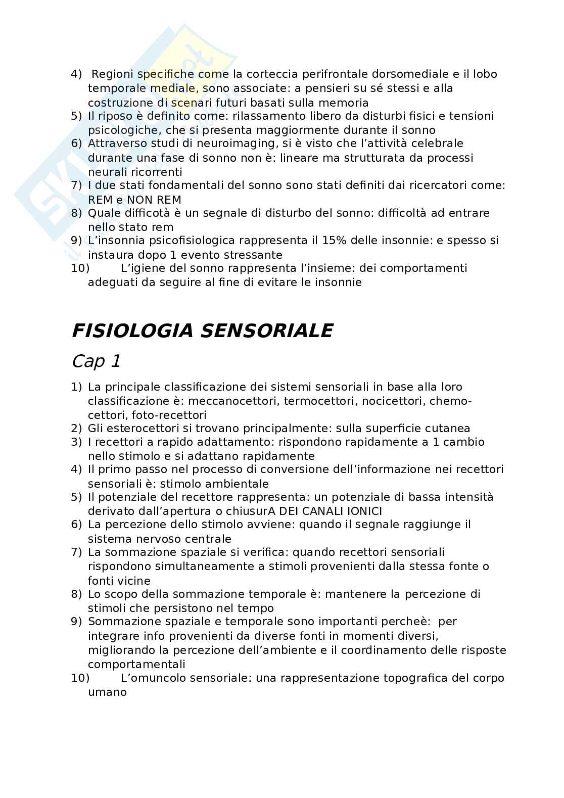 Fisiologia umana Pag. 11