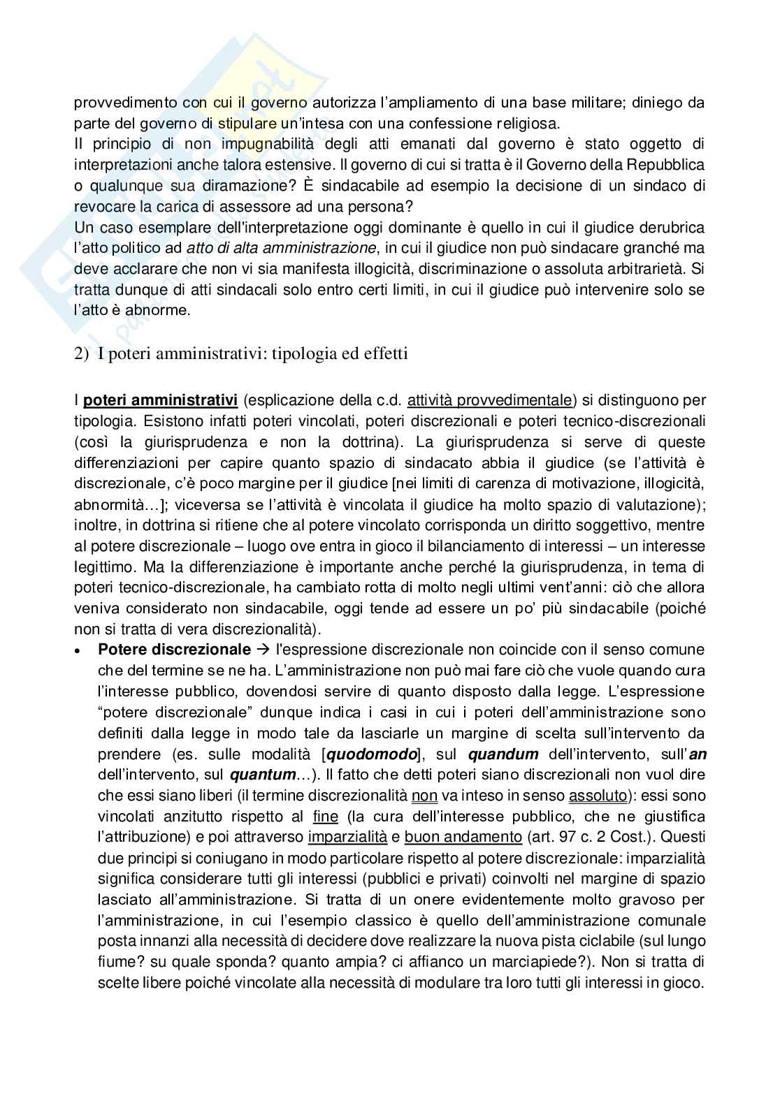 Appunti completi del corso di Diritto amministrativo KZ Pag. 6