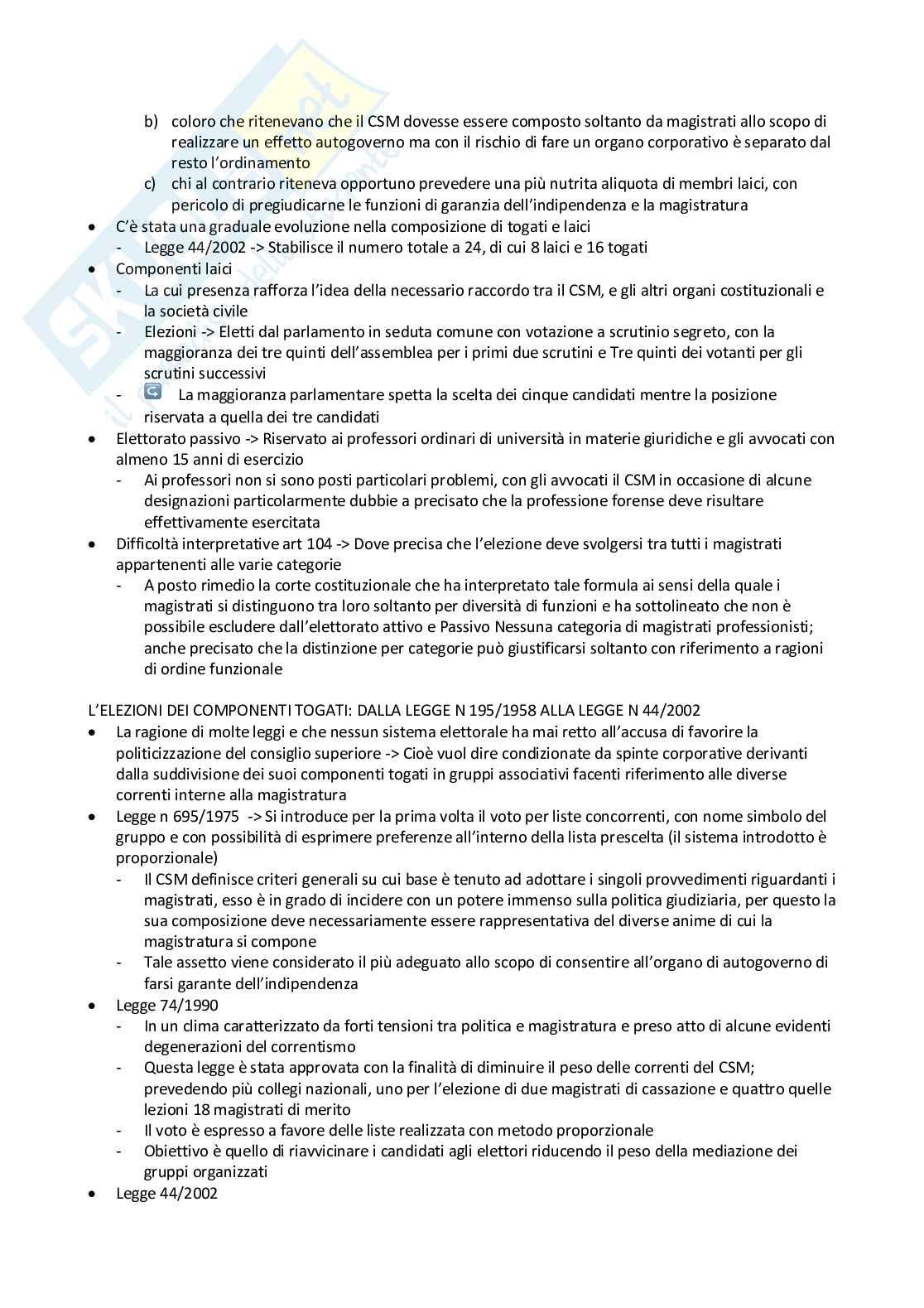 Riassunto esame Diritto comparato pubblico, Prof. Dal Canto Francesco, libro consigliato Lezioni di ordinamento giudiziario, seconda edizione, Francesco Dal canto Pag. 21