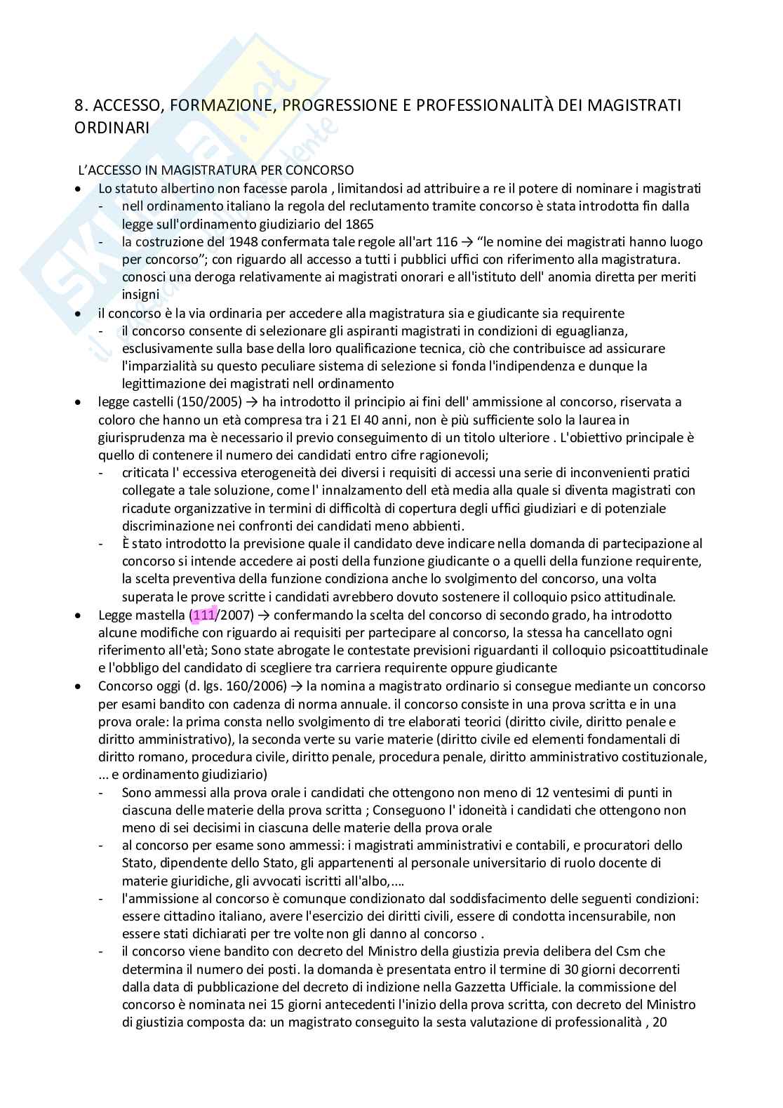 Riassunto esame Diritto comparato pubblico, Prof. Dal Canto Francesco, libro consigliato Lezioni di ordinamento giudiziario, seconda edizione, Francesco Dal canto Pag. 36