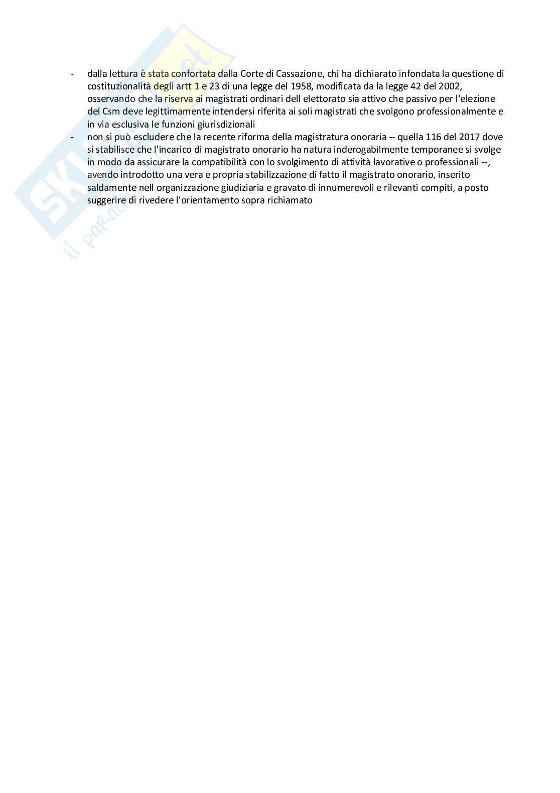 Riassunto esame Diritto comparato pubblico, Prof. Dal Canto Francesco, libro consigliato Lezioni di ordinamento giudiziario, seconda edizione, Francesco Dal canto Pag. 71