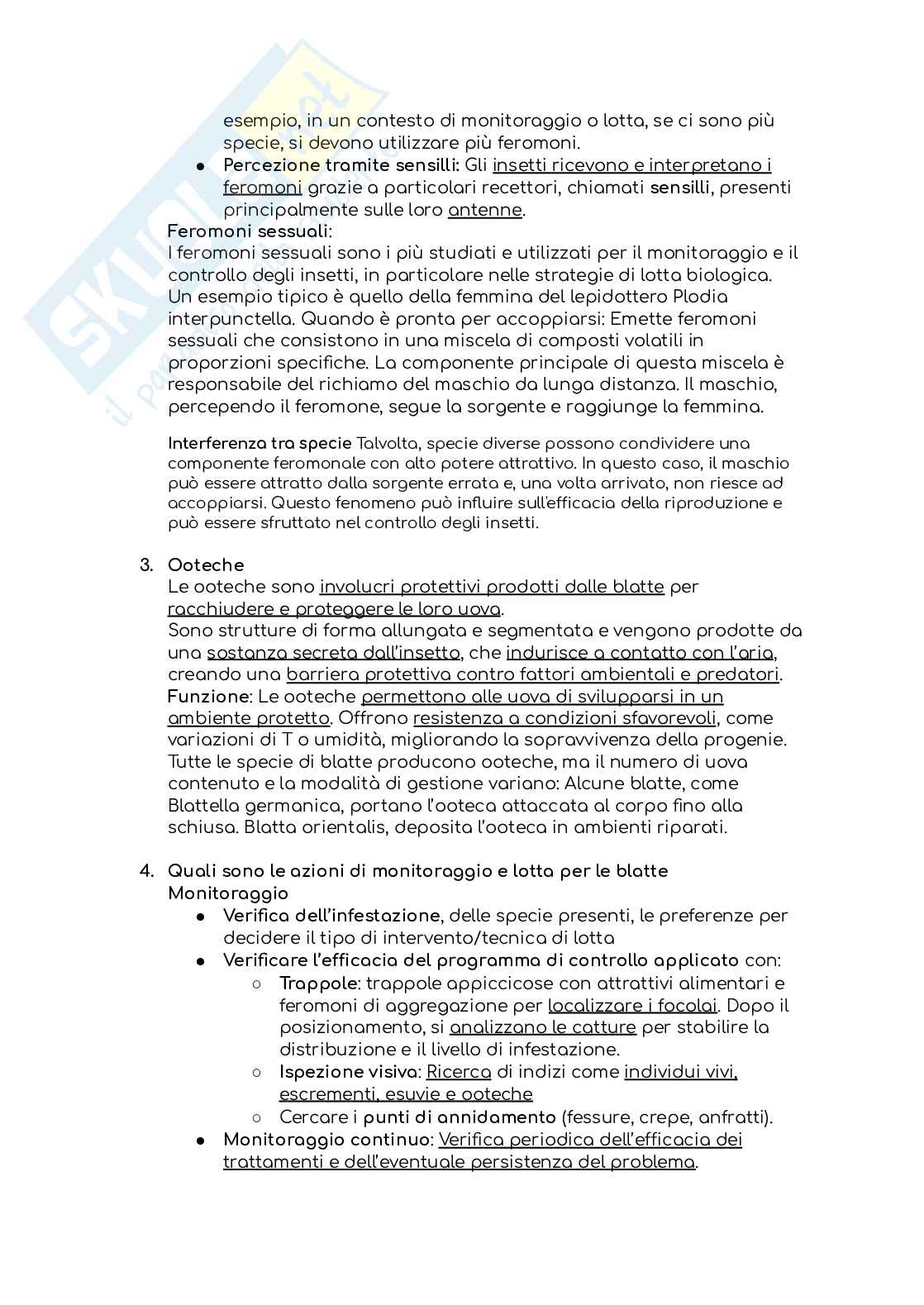 Domande d'esame Patologia delle derrate alimentari Pag. 2