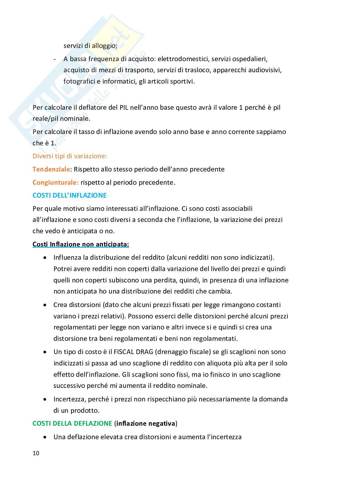 Appunti di Introduzione alla macroeconomia Pag. 11