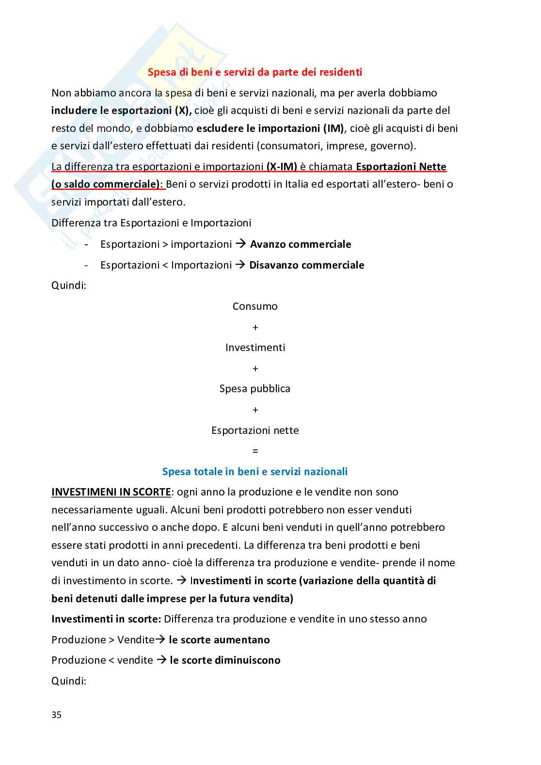 Appunti di Introduzione alla macroeconomia Pag. 36