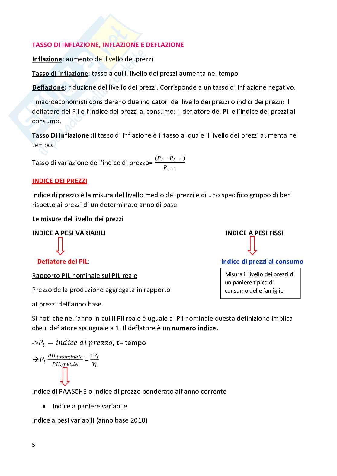 Appunti di Introduzione alla macroeconomia Pag. 6