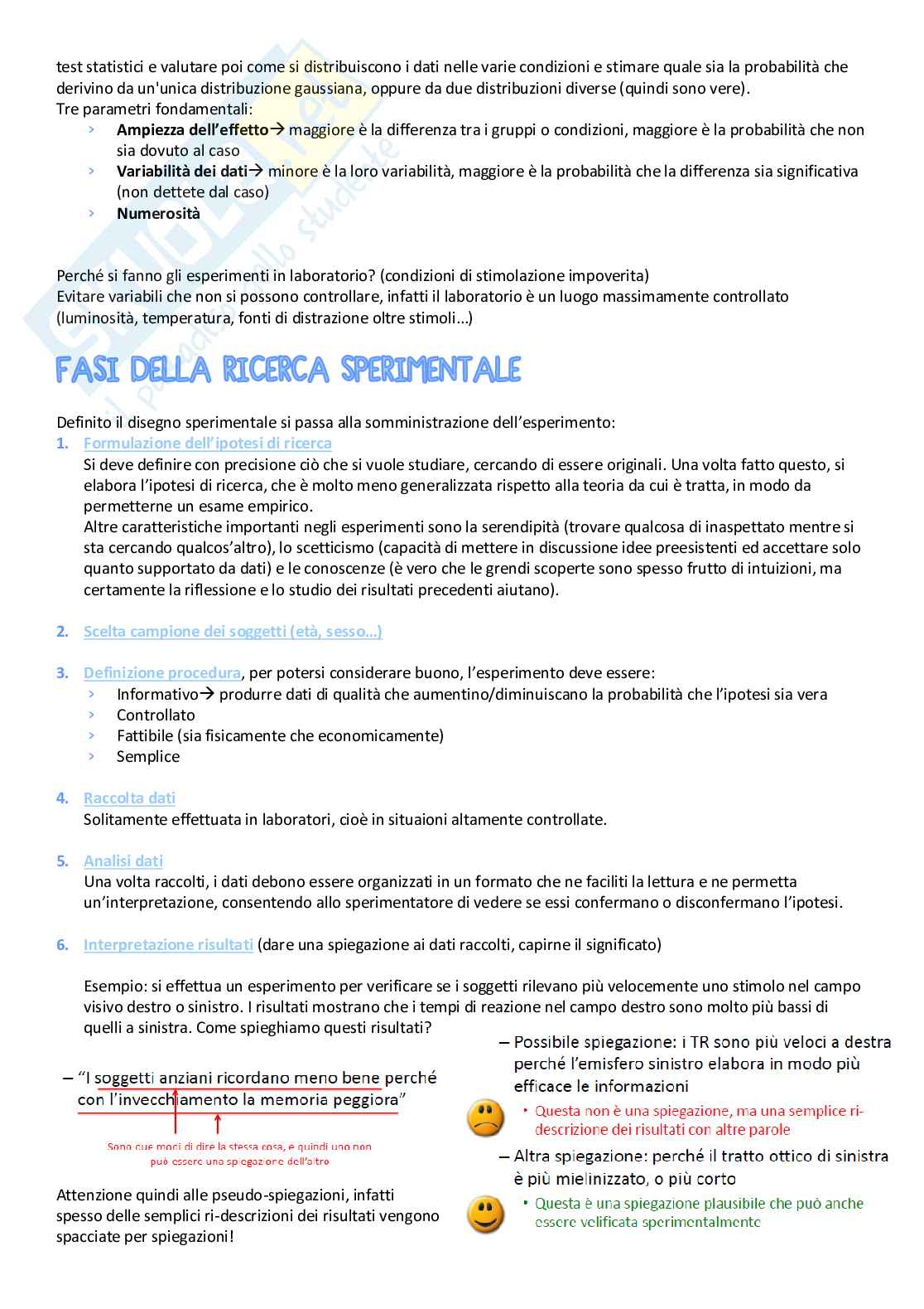 Riassunto esame psicologia generale, prof. Turatto, libro consigliato Psicologia generale, Turatto Pag. 36
