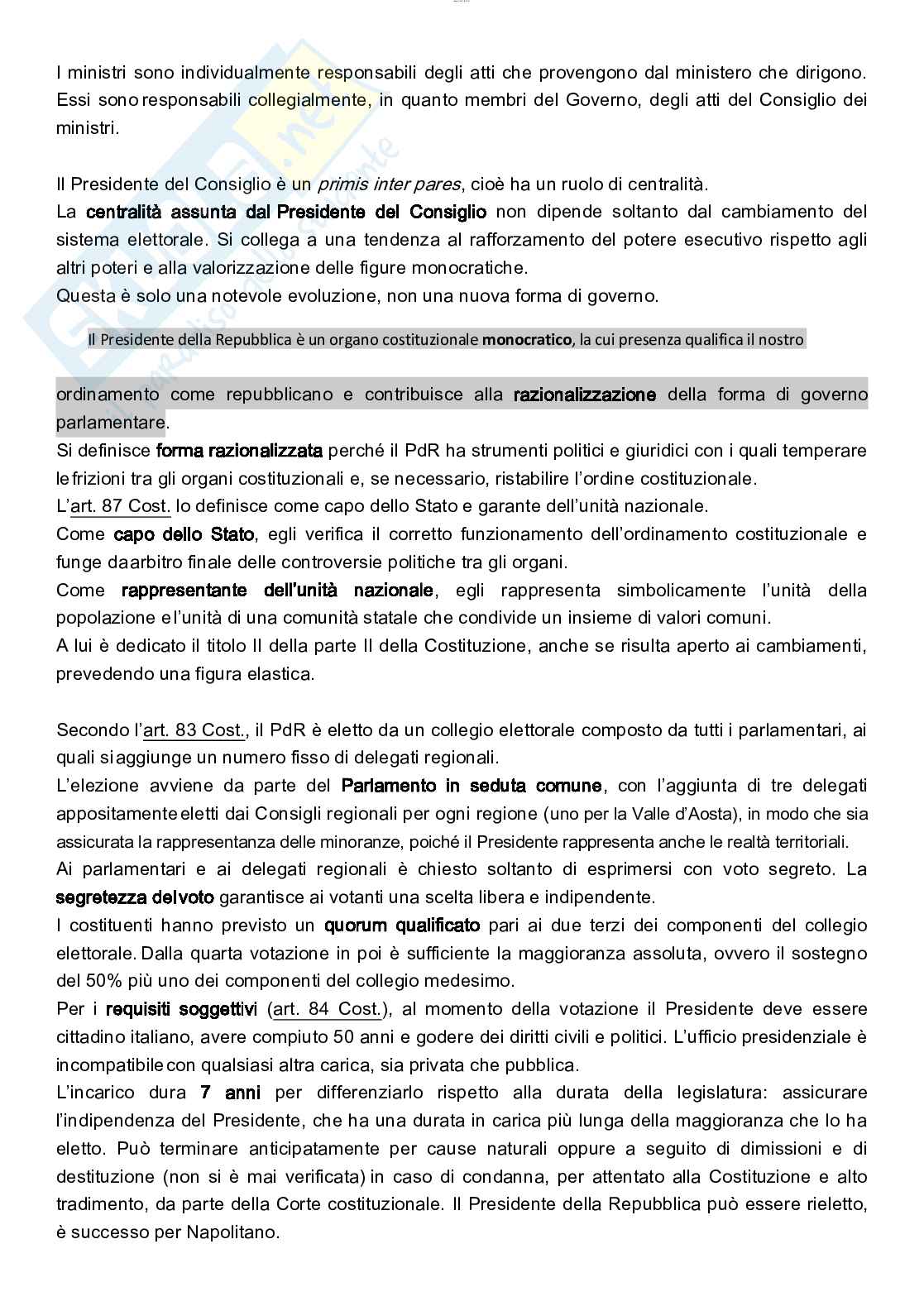 Riassunto esame Istituzioni di diritto pubblico, prof Cortese, libro consigliato Introduzione allo studio del diritto pubblico e delle sue fonti, Groppi, Simoncini Pag. 71