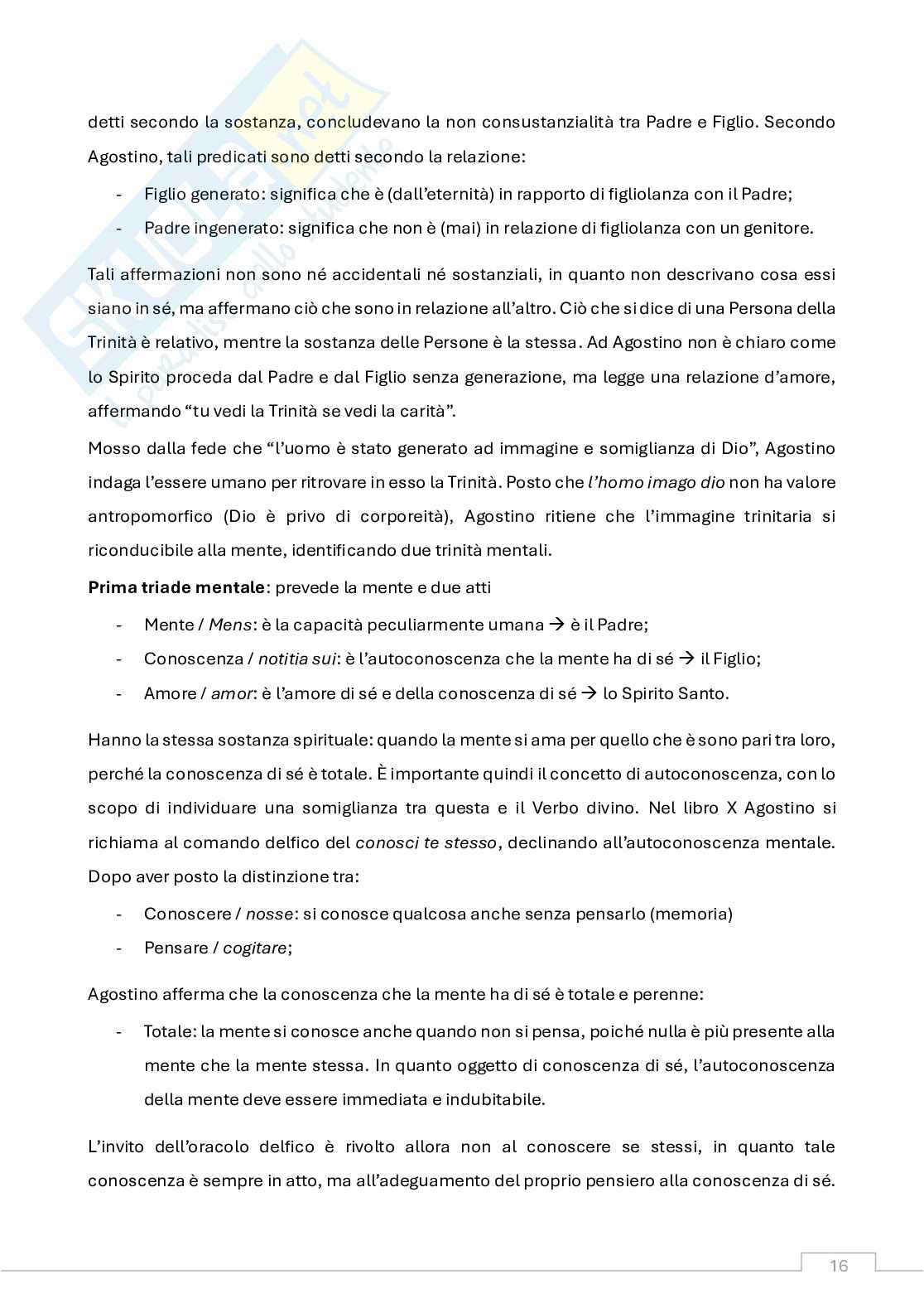 Appunti Storia della filosofia medievale (b)  Pag. 16