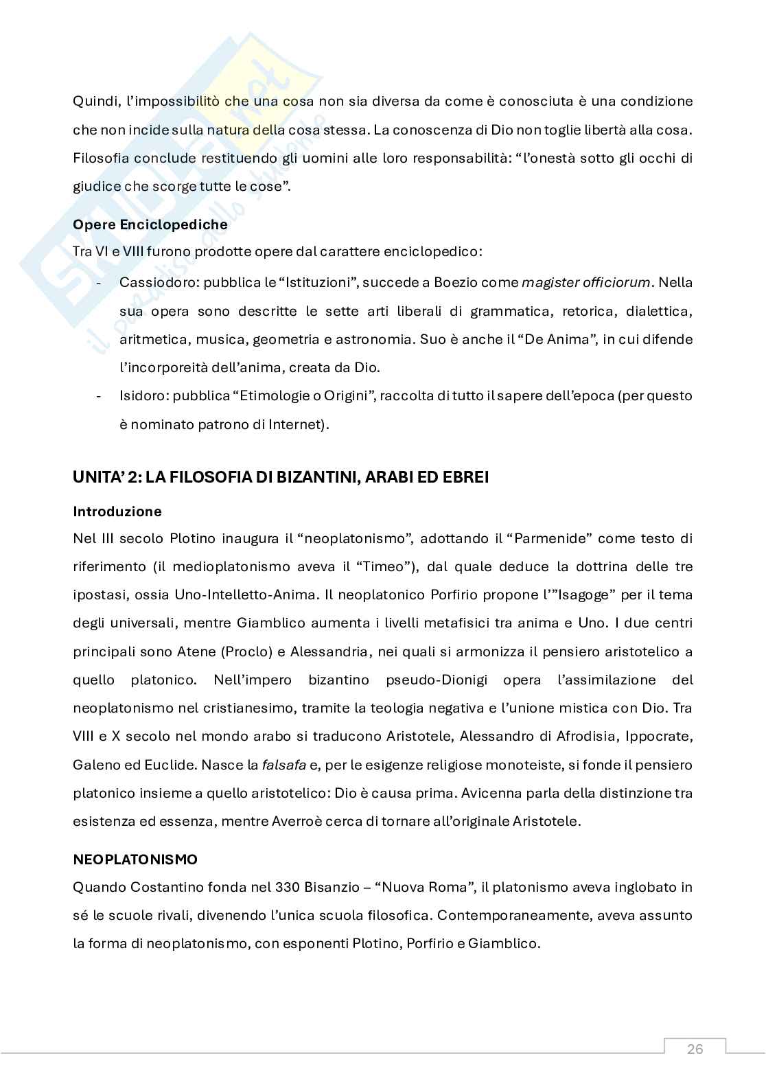 Appunti Storia della filosofia medievale (b)  Pag. 26