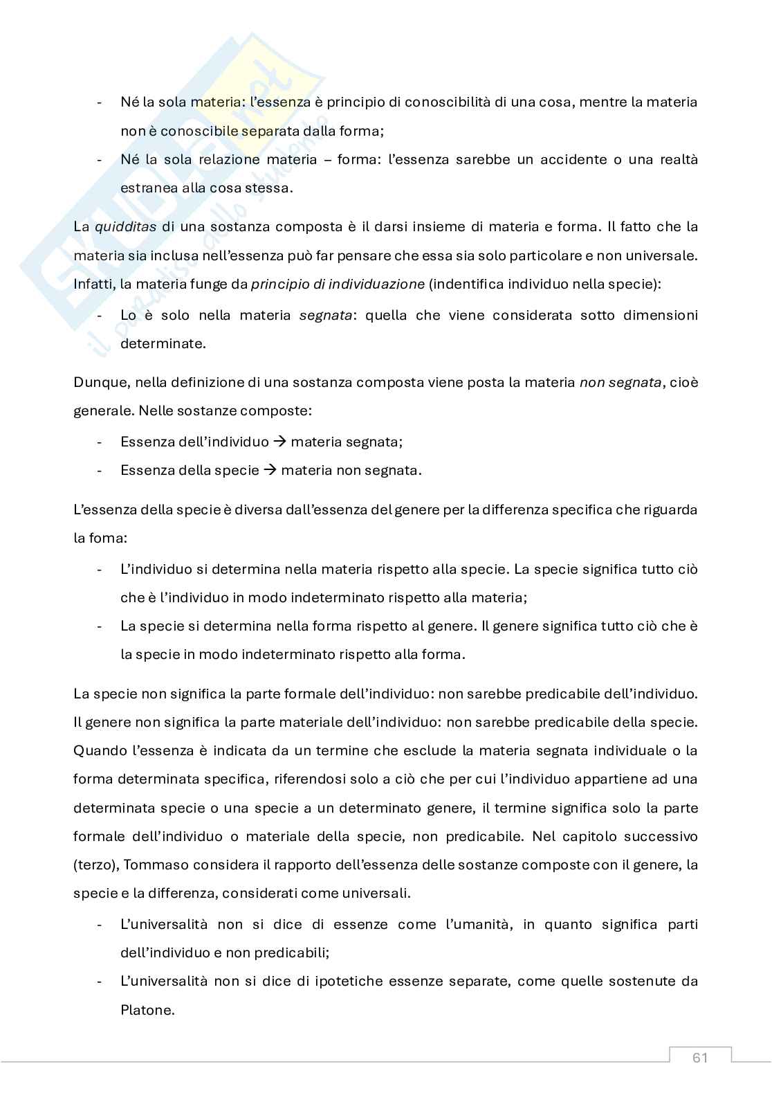 Appunti Storia della filosofia medievale (b)  Pag. 61