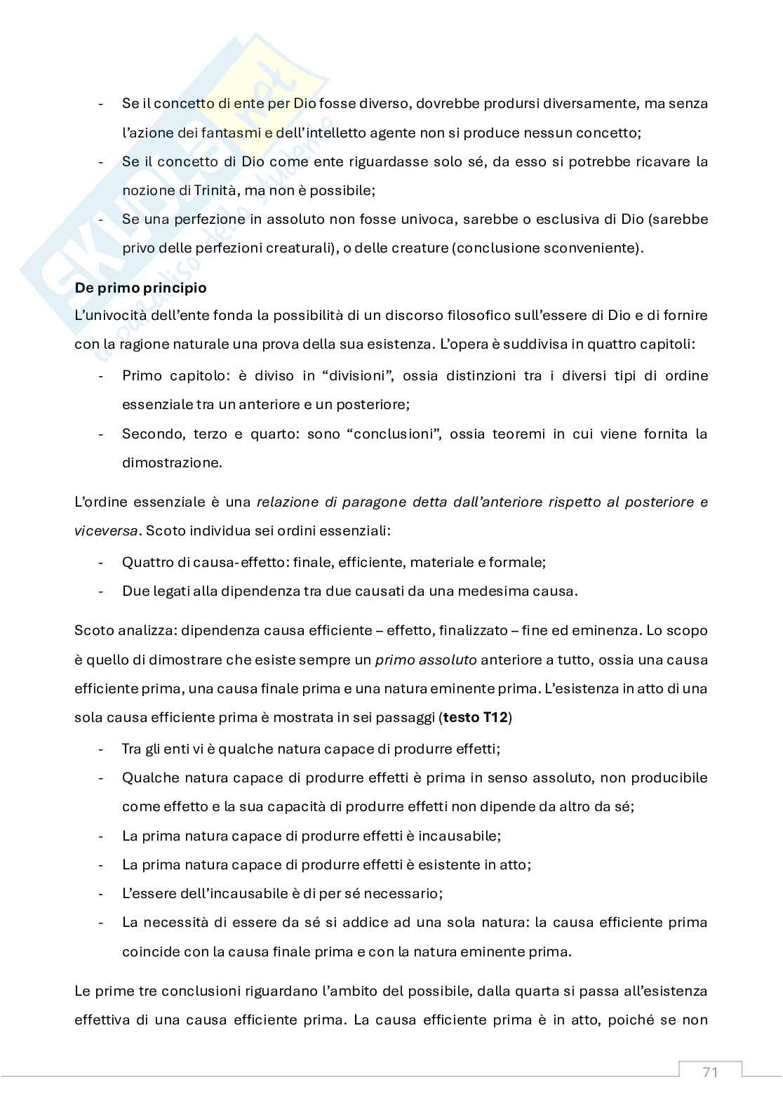 Appunti Storia della filosofia medievale (b)  Pag. 71