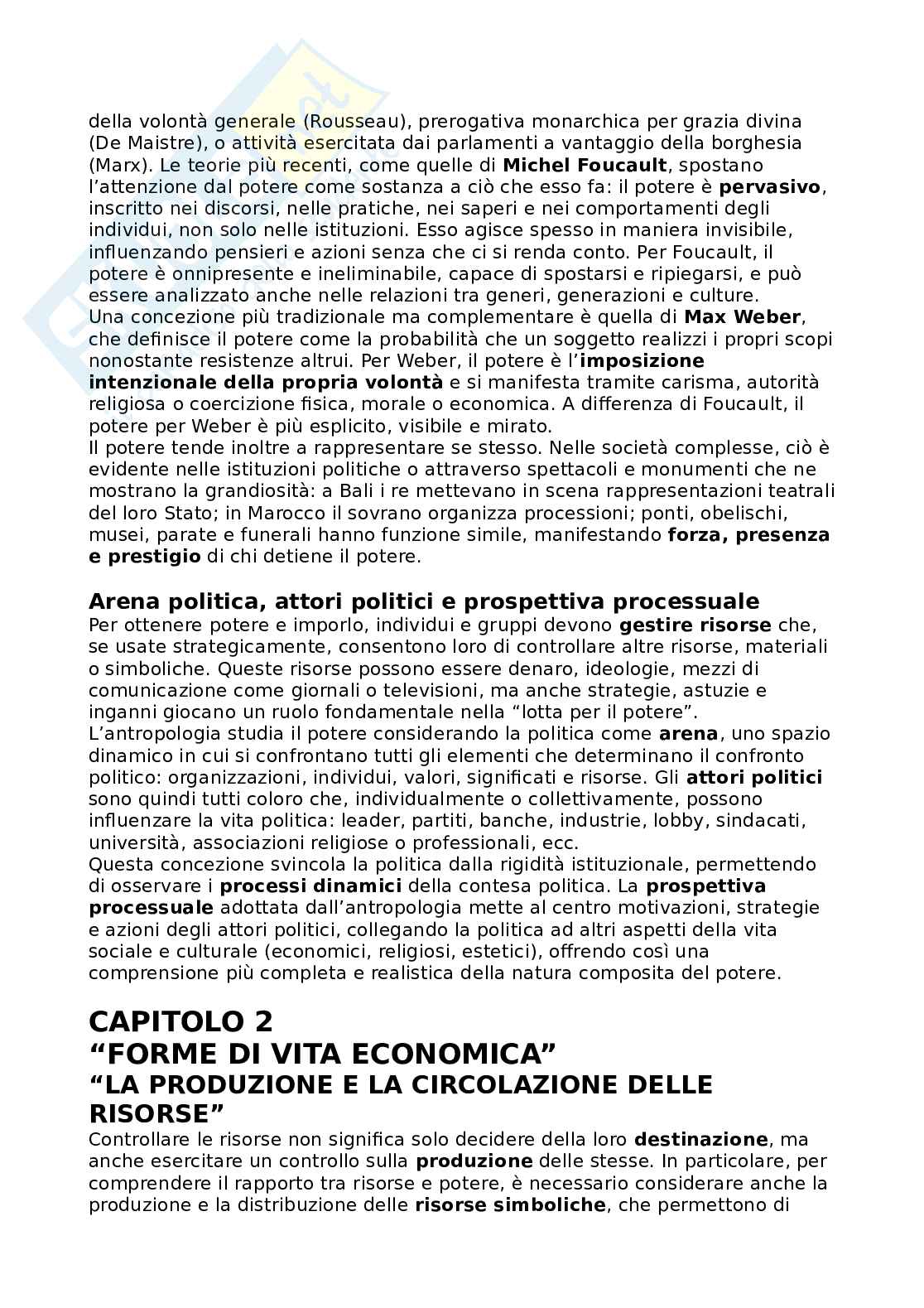 Riassunto esame Antropologia sociale e della famiglia, Prof. Parisi Rosa, libro consigliato Elementi di antropologia culturale, Fabietti Pag. 86