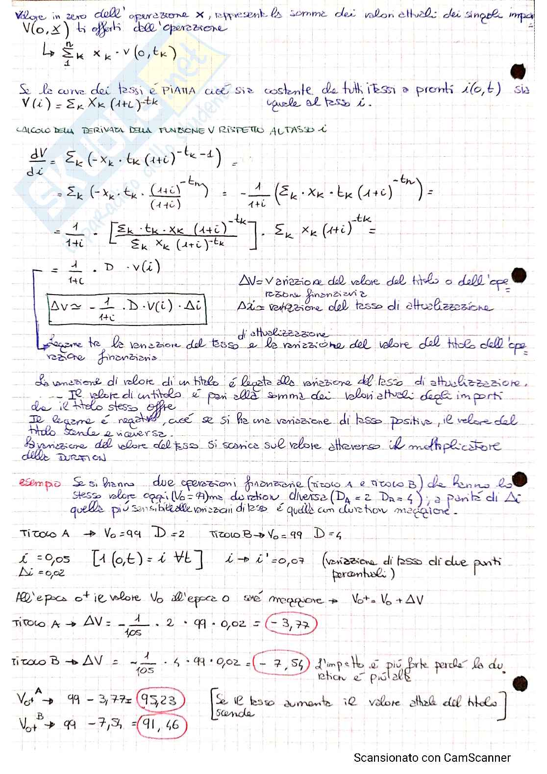 Appunti di Matematica finanziaria Pag. 26
