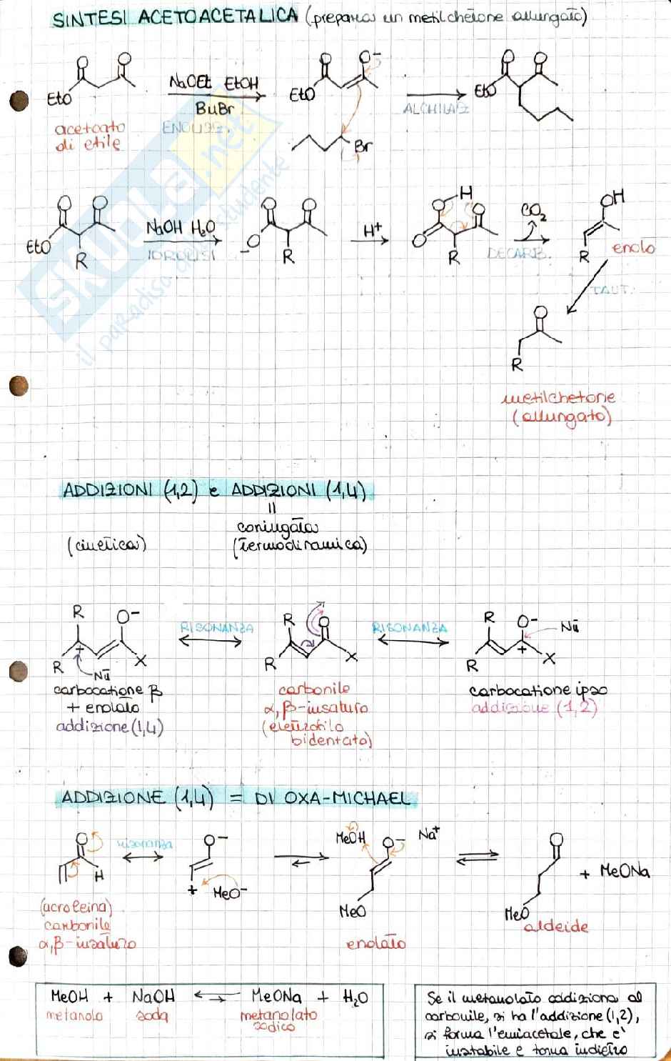 Reazioni di Chimica organica 2, schemi e mappe concettuali di Chimica organica Pag. 11