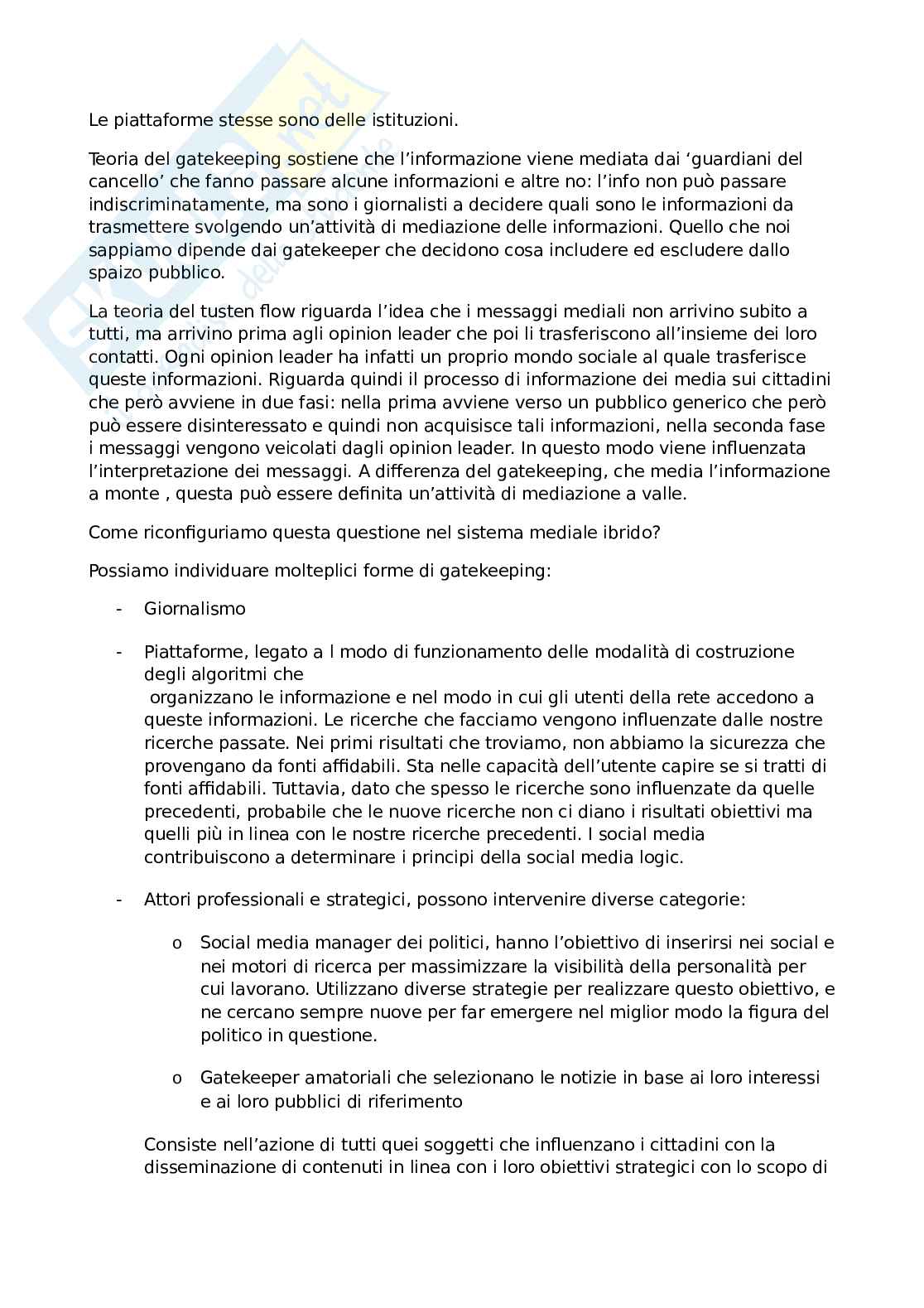 Appunti lezioni di Comunicazione politica  Pag. 11