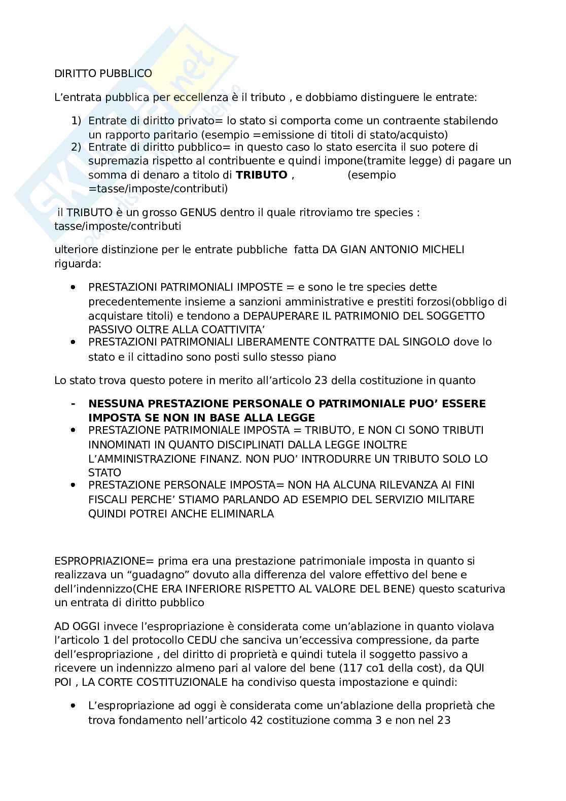 Diritto tributario  Pag. 1