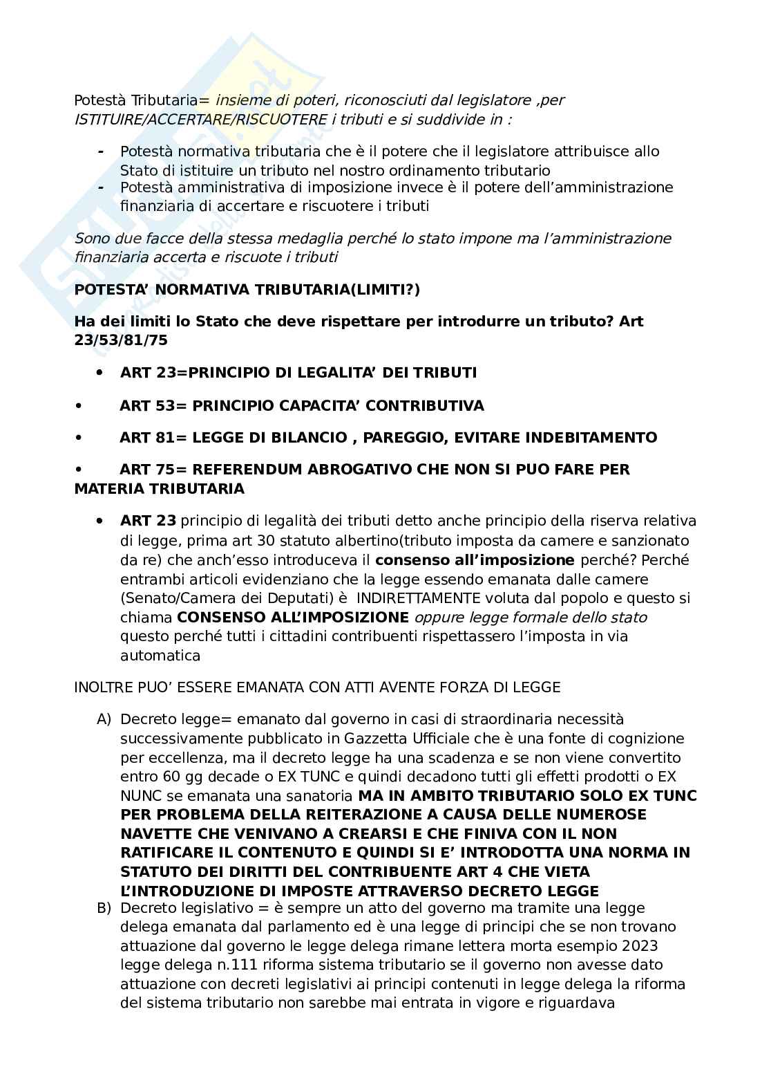Diritto tributario  Pag. 6