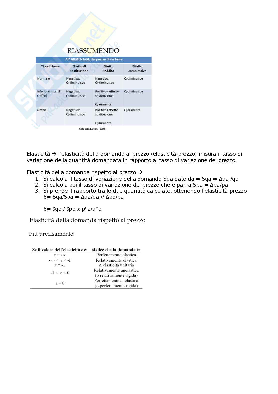 Riassunto esame Introduzione all'economia, Prof. Mittone Luigi, libro consigliato Introduzione all'economia, Mittone, Gaffeo, Tamborini Pag. 6