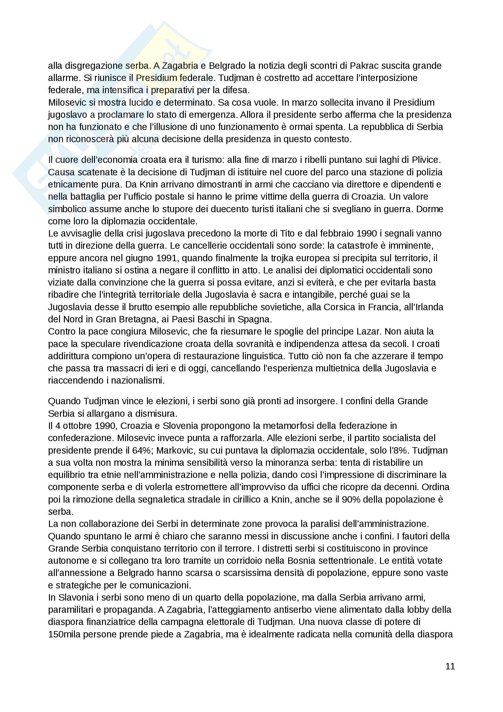 Riassunto esame Sviluppo politico, prof. Belloni, libro consigliato La Guerra dei Dieci Anni, Magno Pag. 11