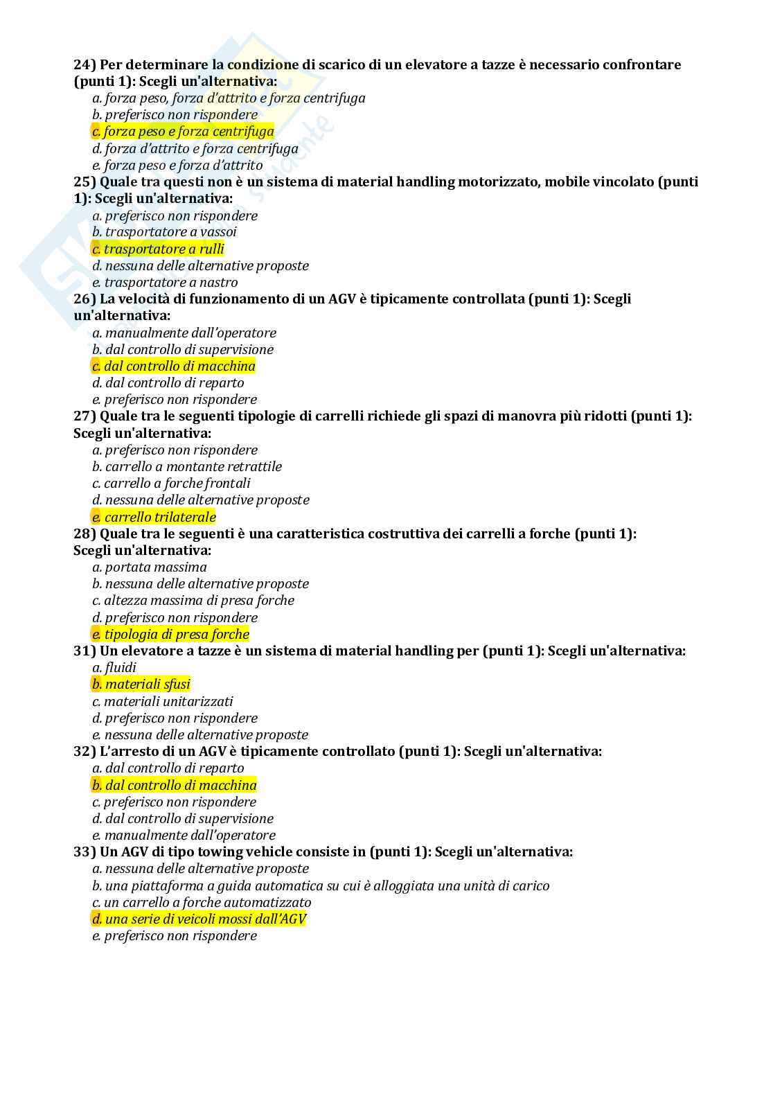 Logistica industriale - esame riassunto teoria Pag. 11