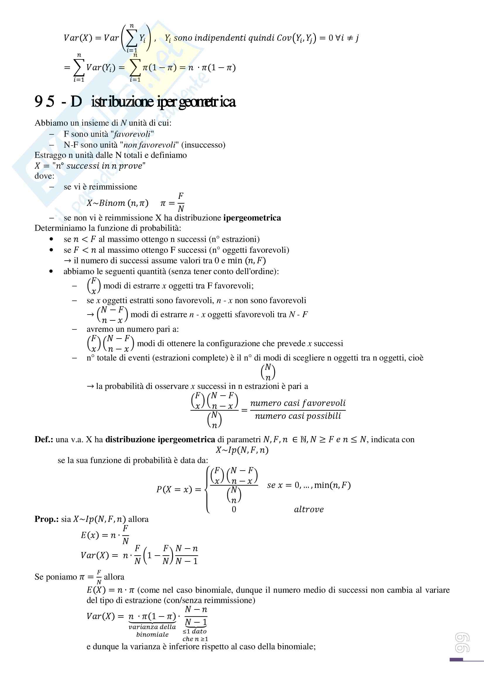 Statistica Appunti Lezioni