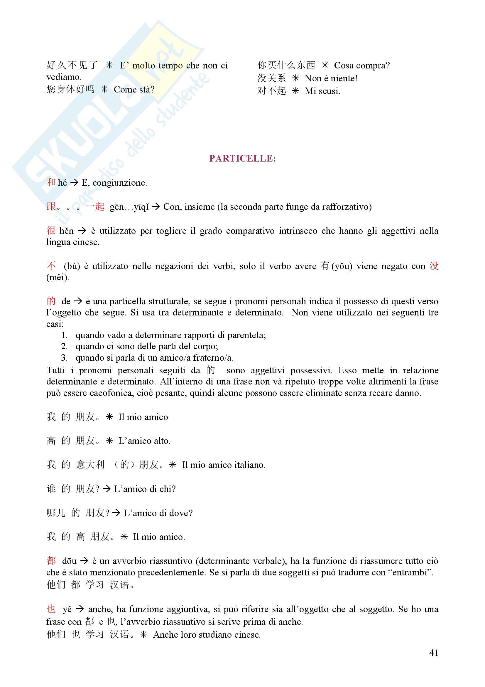 Lingua e traduzione cinese - Appunti Pag. 41
