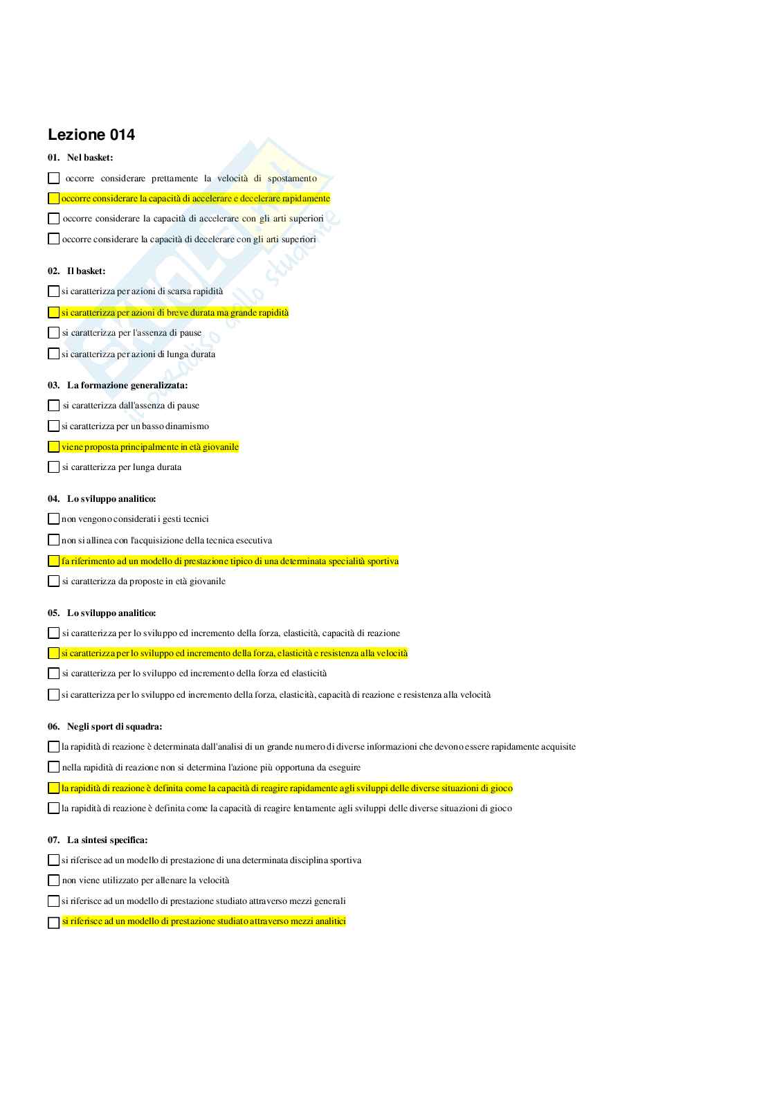 Paniere di Didattica e pedagogia speciale (2026) - Risposte multiple corrette Pag. 21