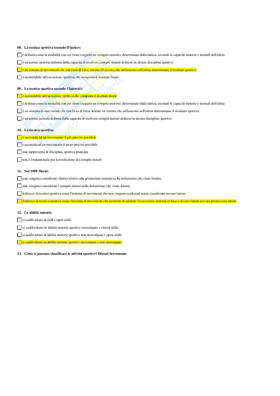 Paniere di Didattica e pedagogia speciale (2026) - Risposte multiple corrette Pag. 31